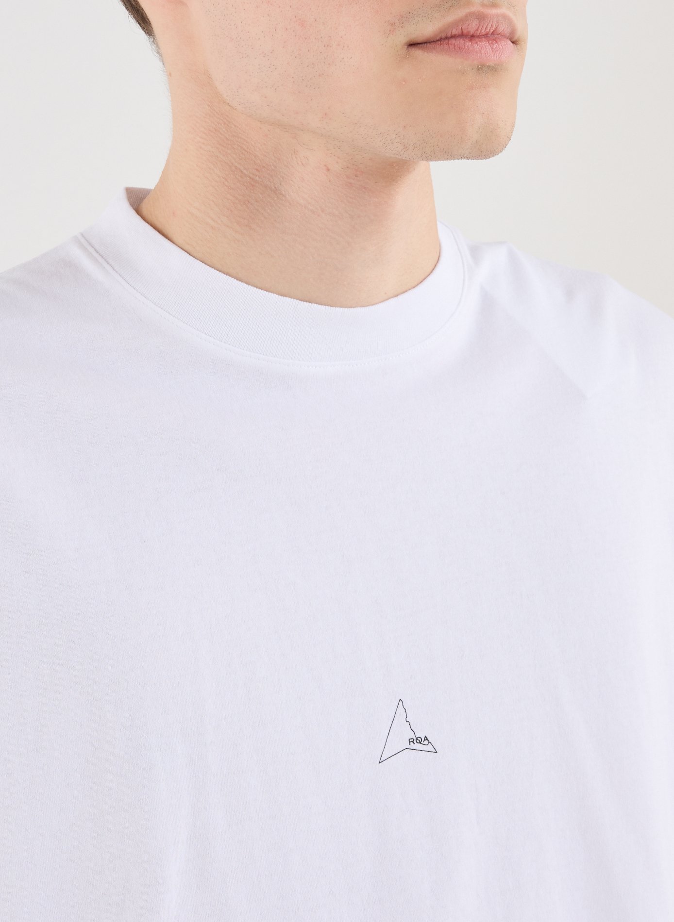T-Shirt ample manches courtes en coton ROA Blanc