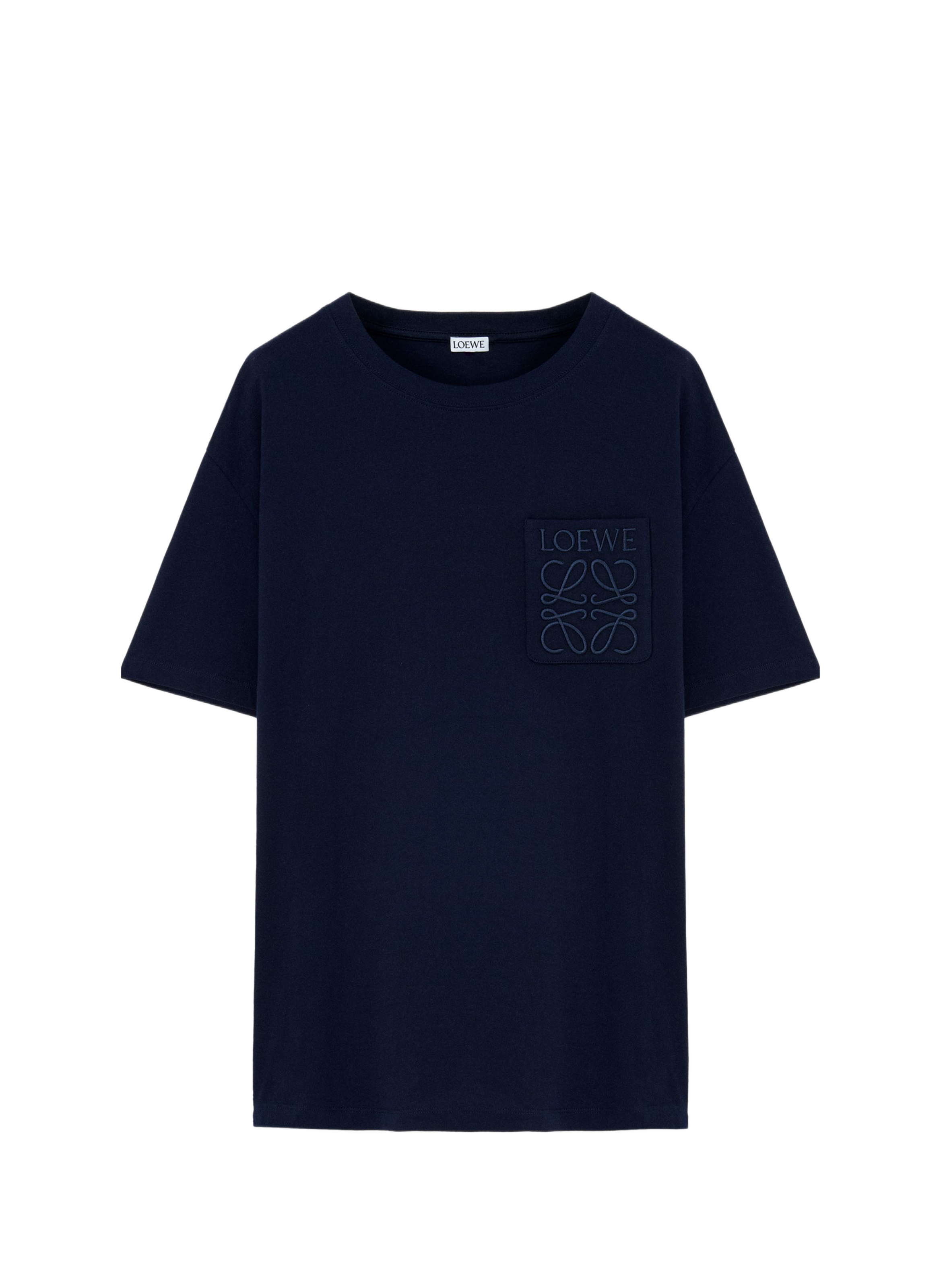 Casual T-shirt with blended cotton logo LOEWE Blue