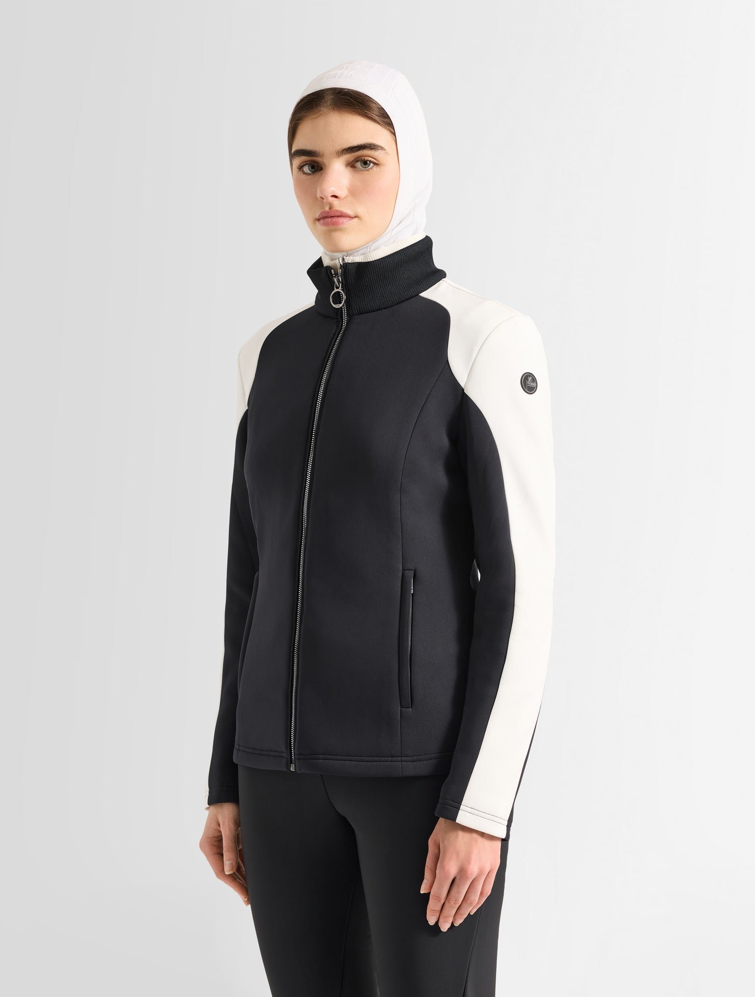 Veste technique ilam col montant coupe ajustée FUSALP Noir