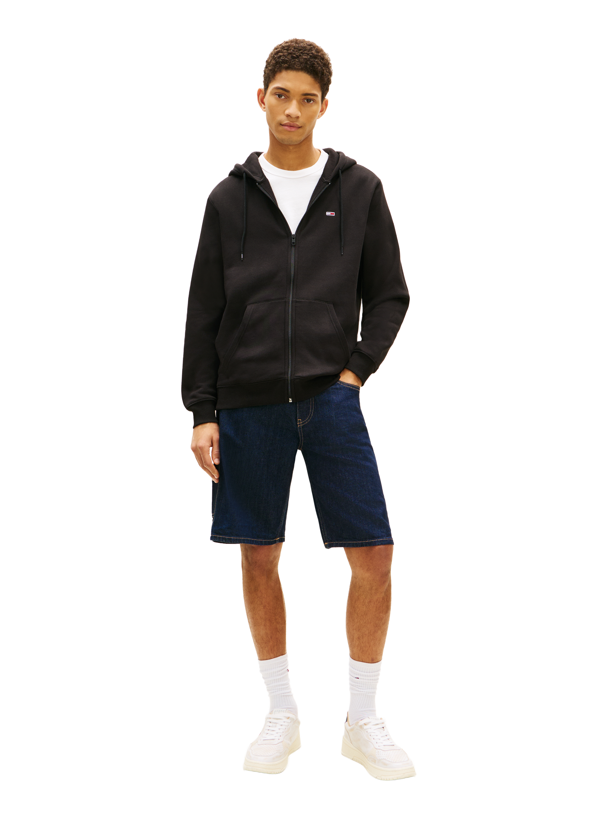 Zip-up hoodie sweatshirt TOMMY HILFIGER Black