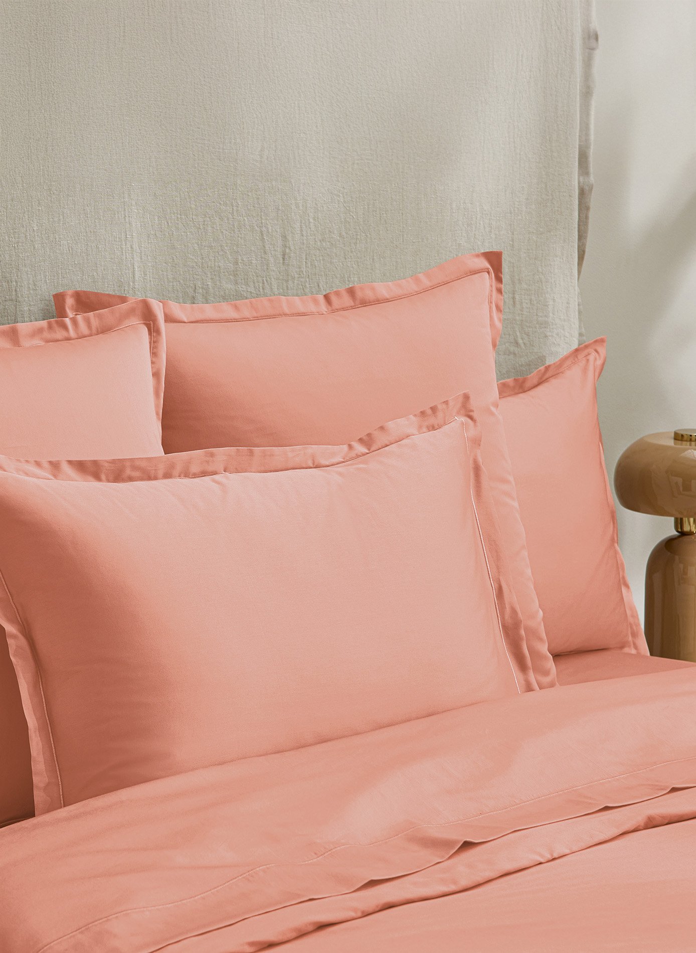 Drap plat eclat cuivre ANNE DE SOLENE Orange