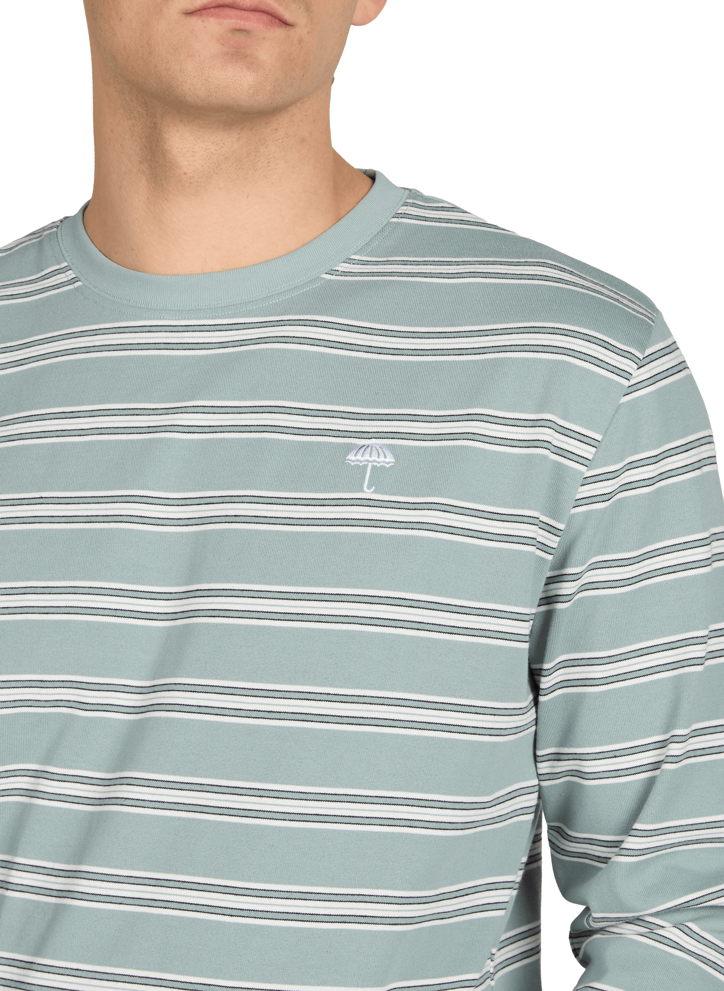 T-shirt manches longues à rayures HELAS CAPS Bleu