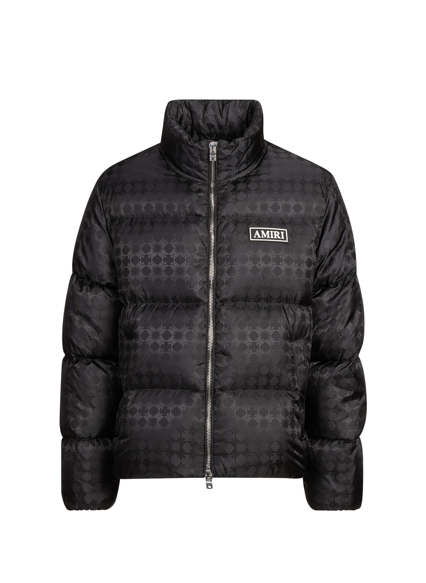 Jacket with logo at high collar AMIRI Black