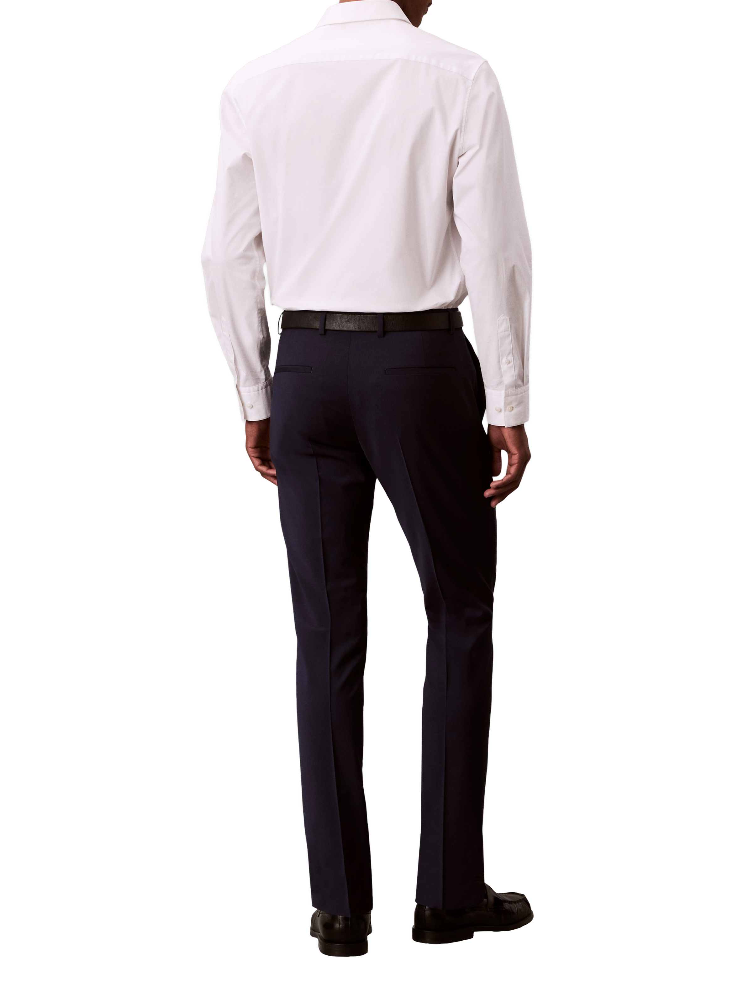 Wool-blend suit trousers CALVIN KLEIN Blue