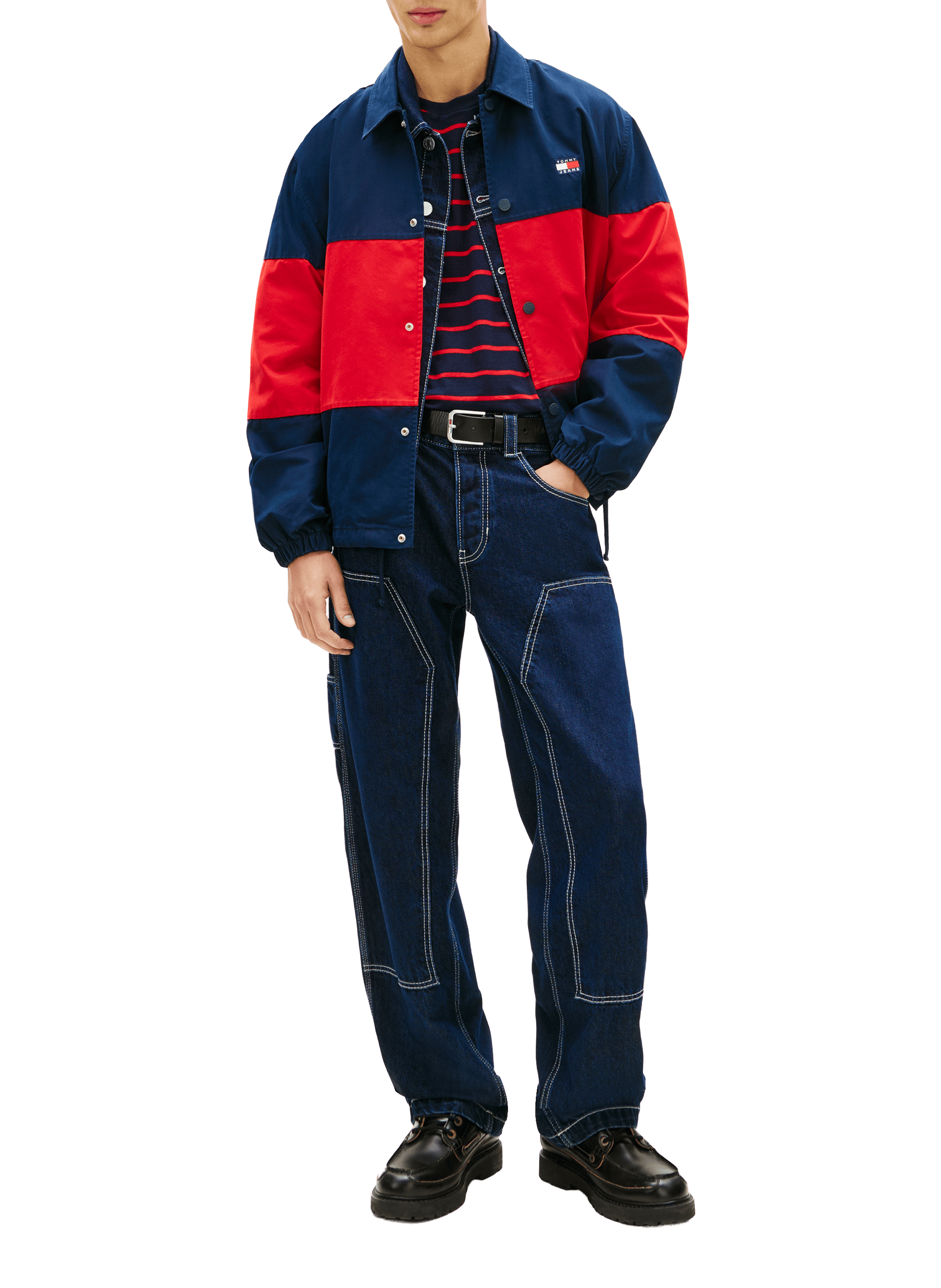 Wide cotton jeans  TOMMY HILFIGER Blue