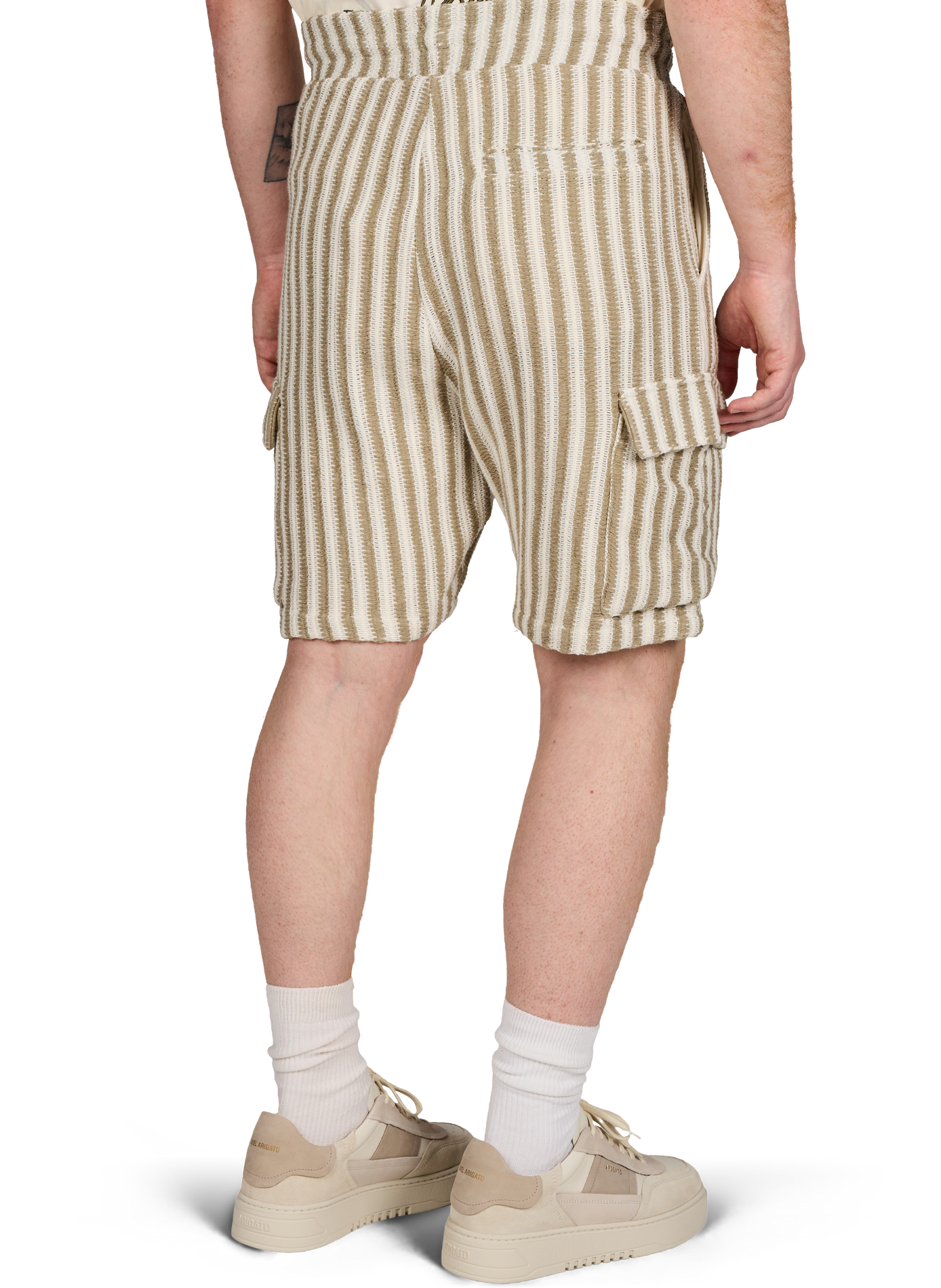 Short maille à rayures en coton ONLY THE BLIND Multicolore