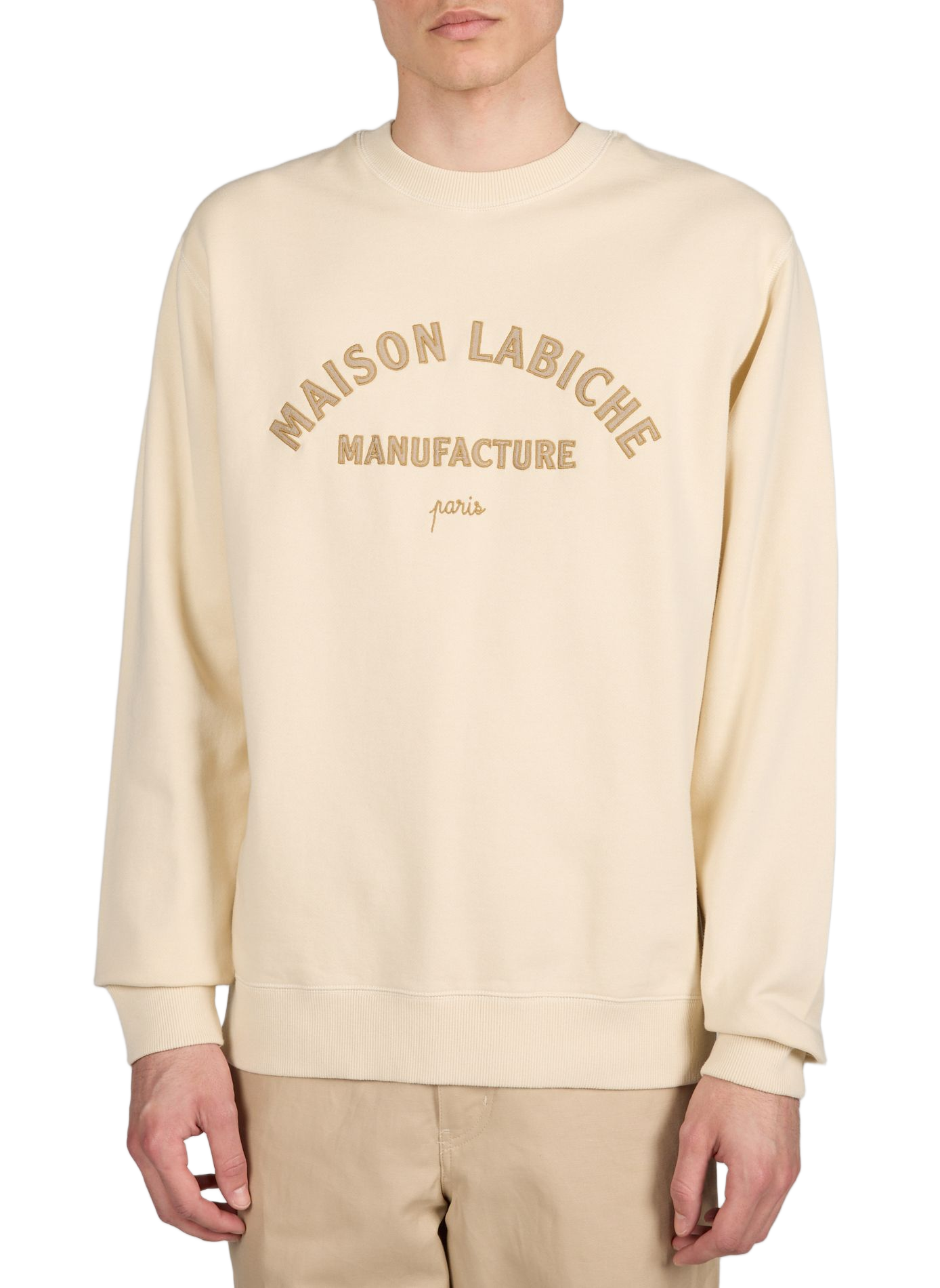 Sweatshirt Charonne Manufacture en coton MAISON LABICHE Beige