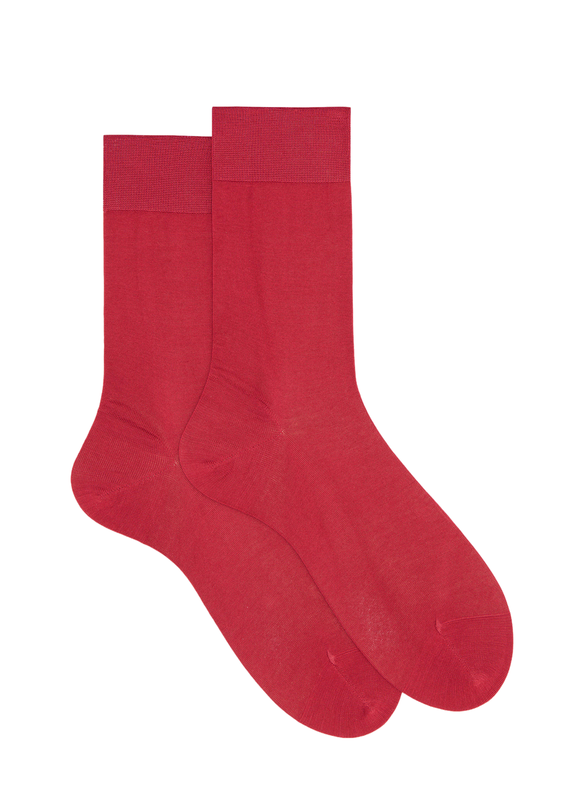 Cotton mid-calf socks  Framboise