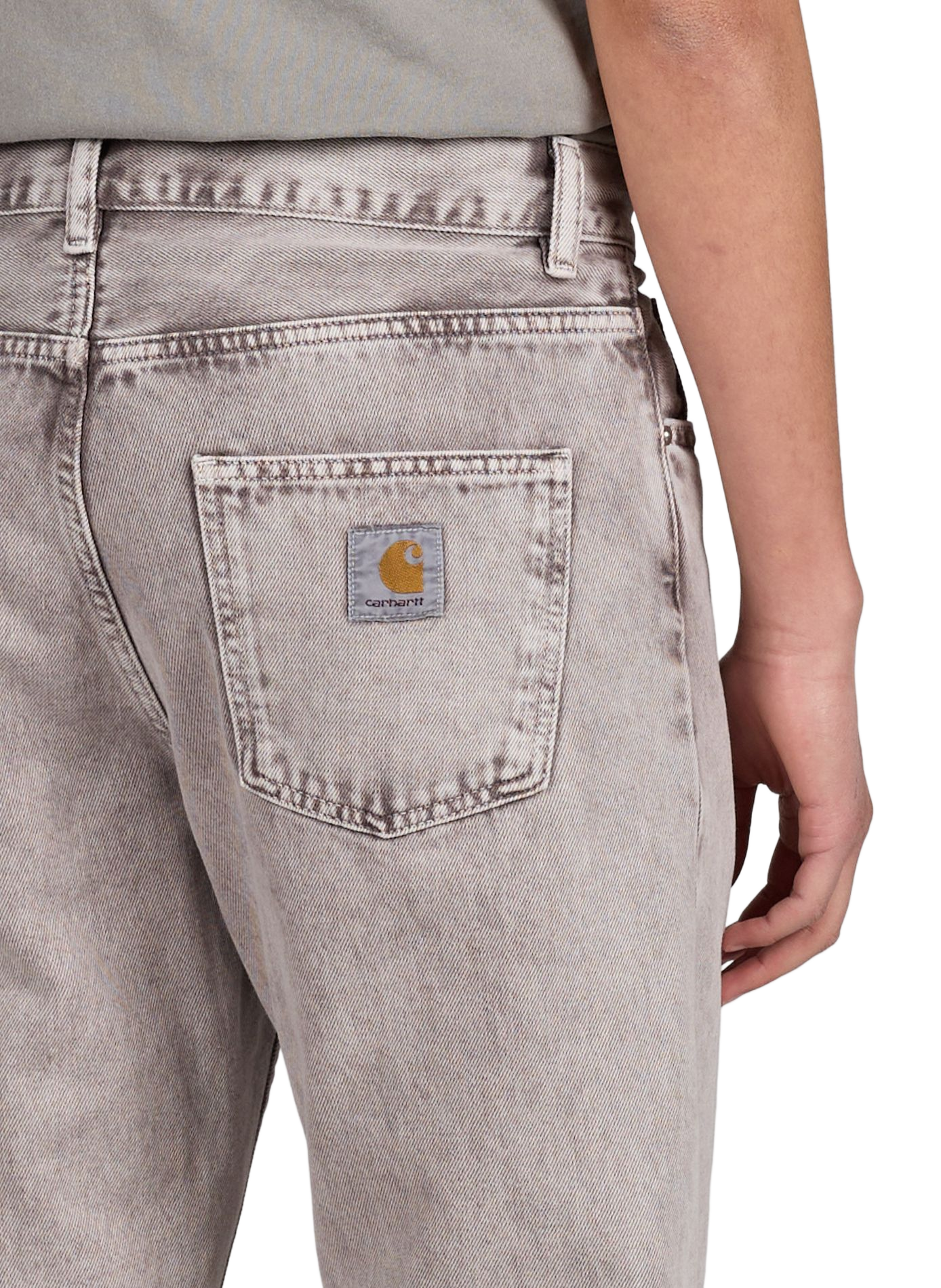 Relaxed tapered jeans CARHARTT WIP Brown