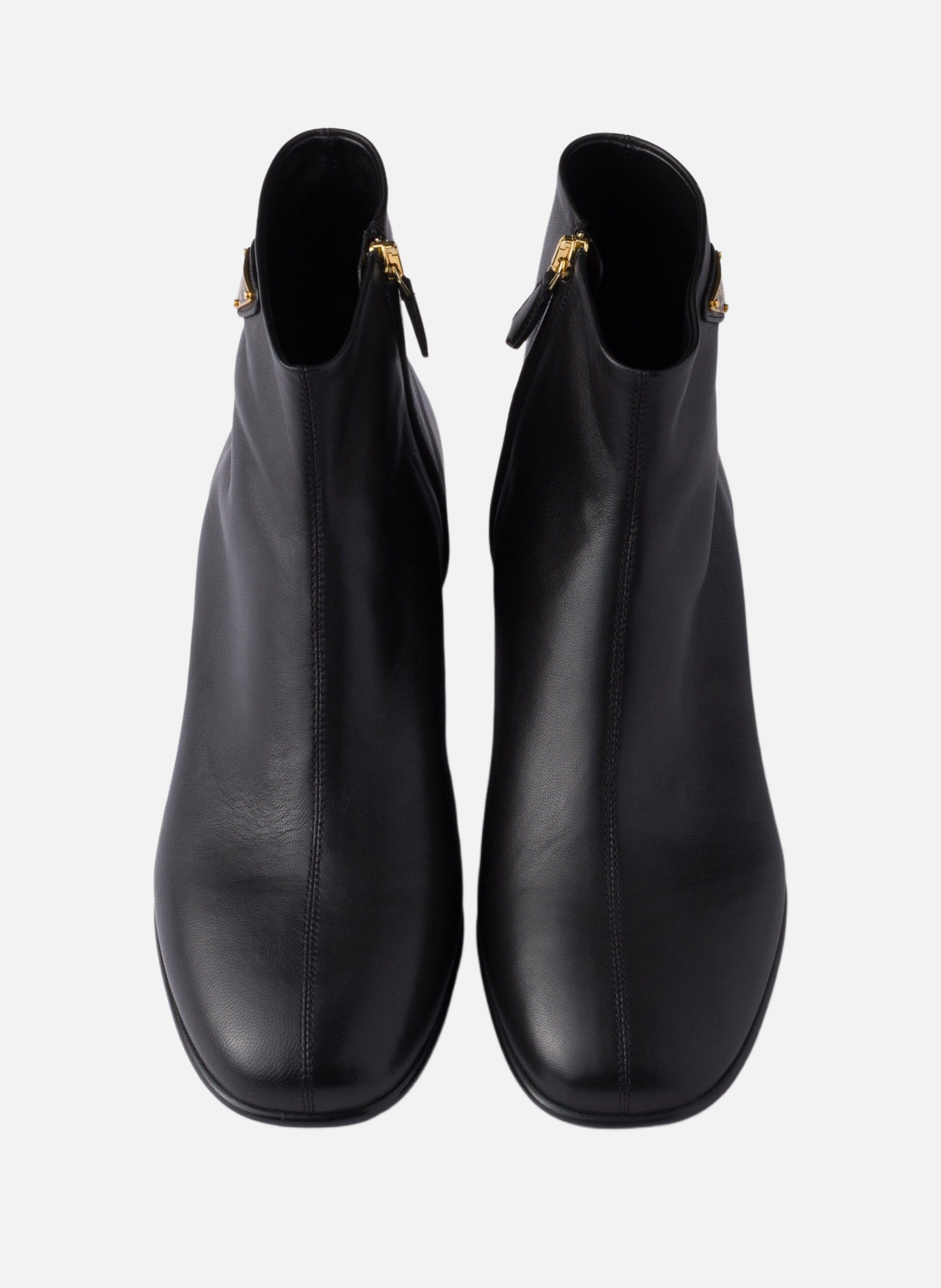 Bottines en cuir nappa PRADA Noir