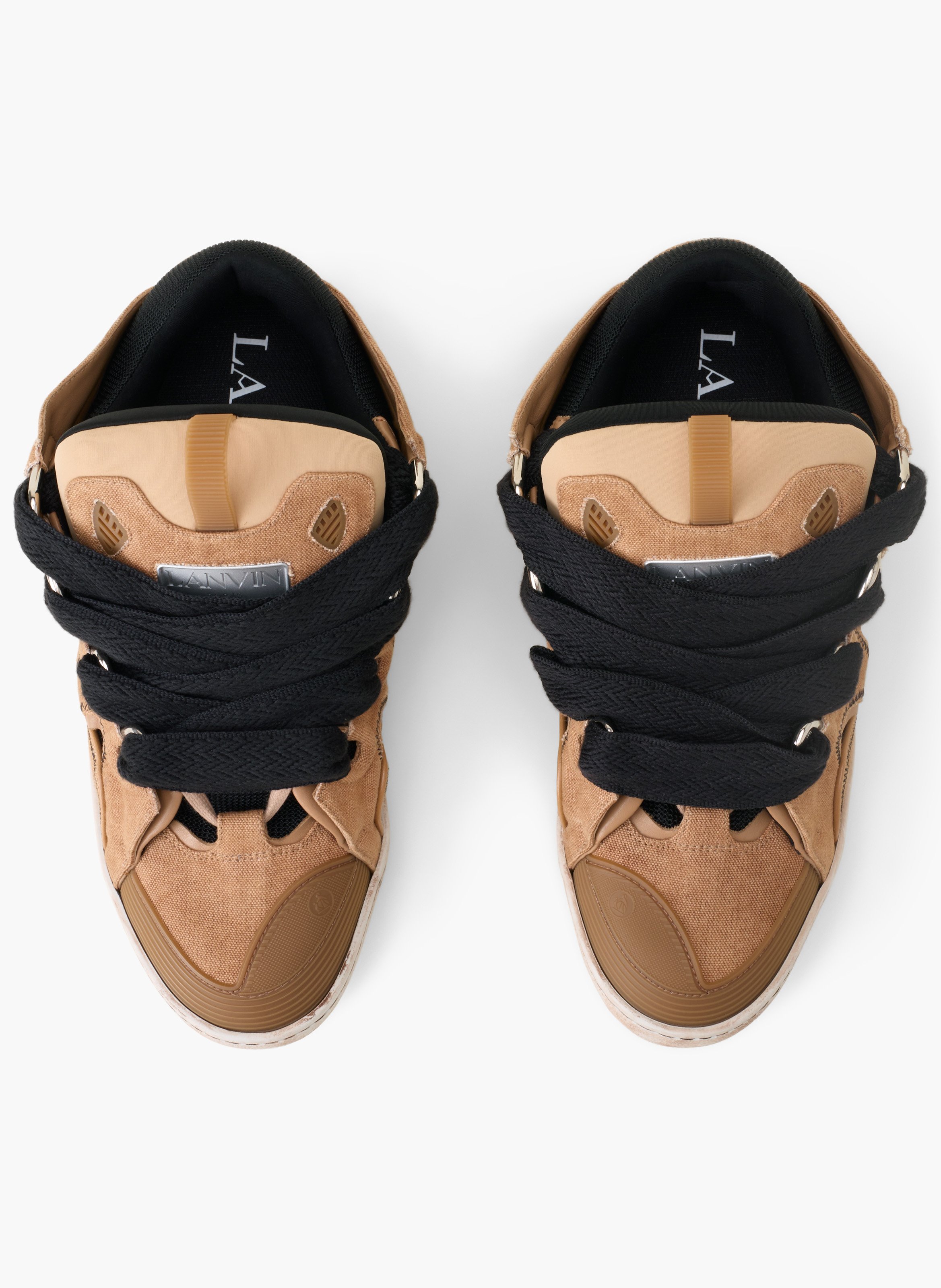Sneakers curb en canvas LANVIN Marron