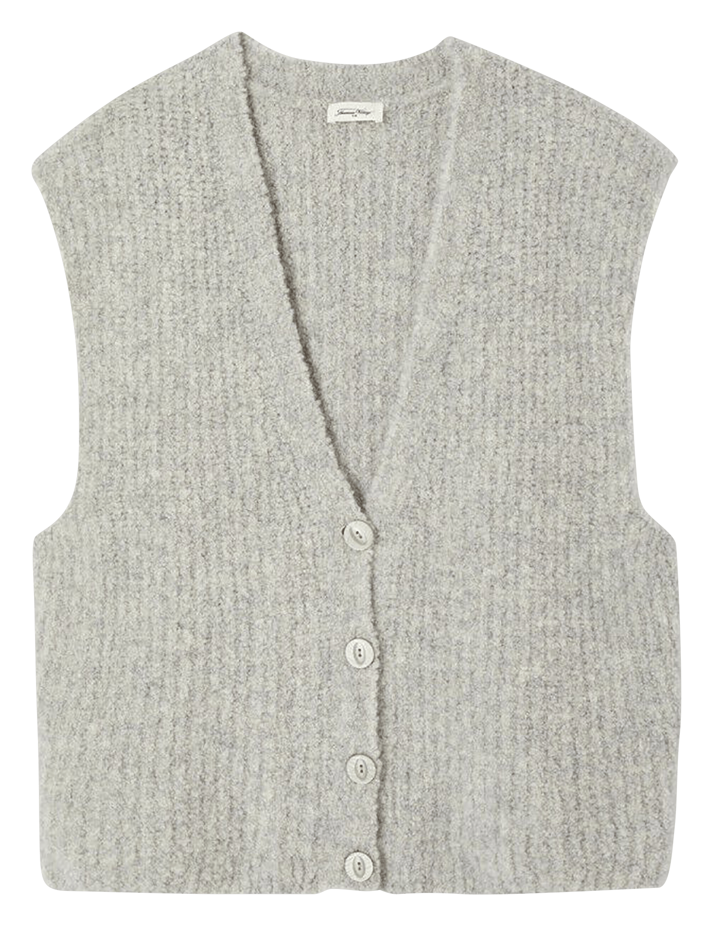 Gilet oversize en laine mélangée zolly AMERICAN VINTAGE Gris