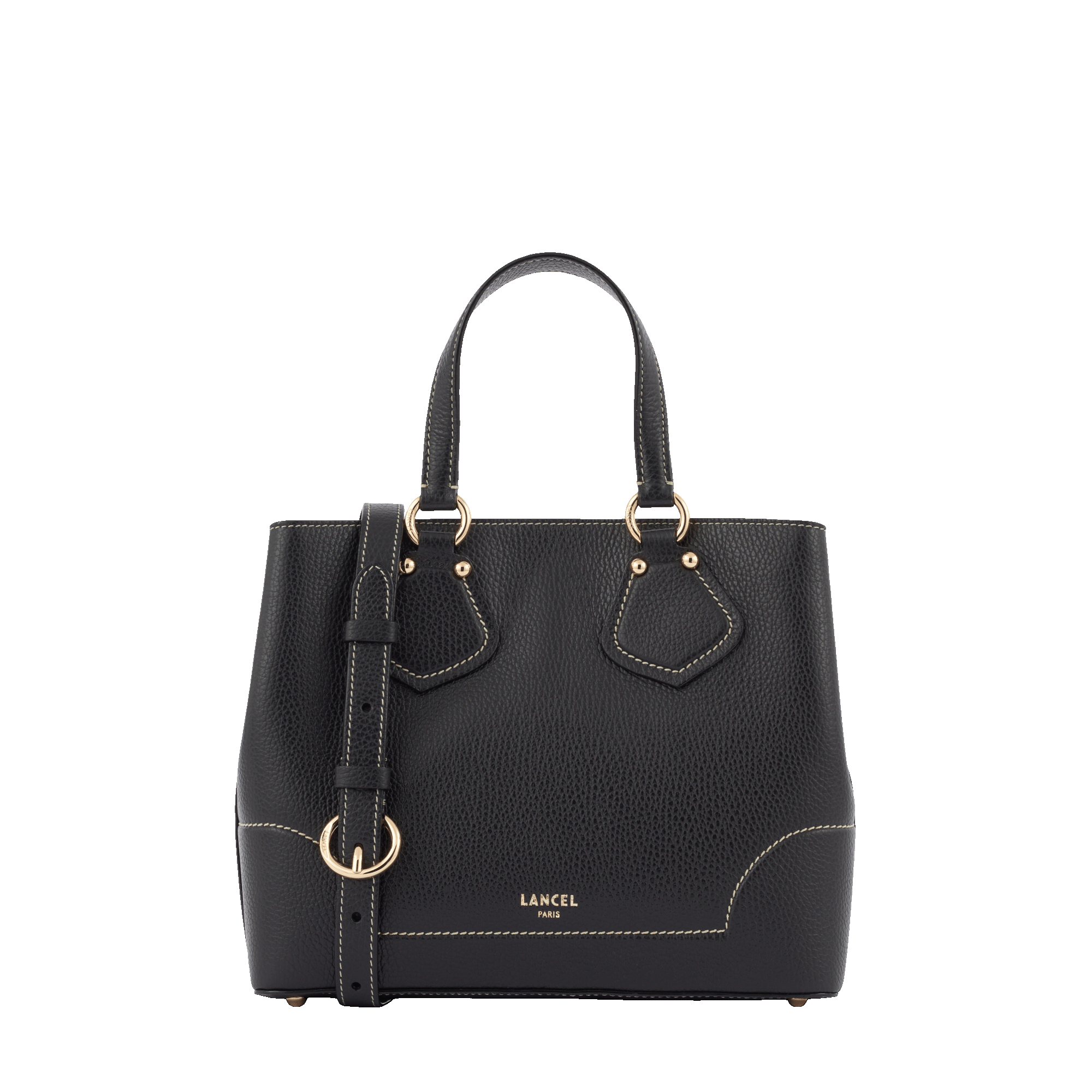 Small neo izy tote bag by lancel in leather  Noir