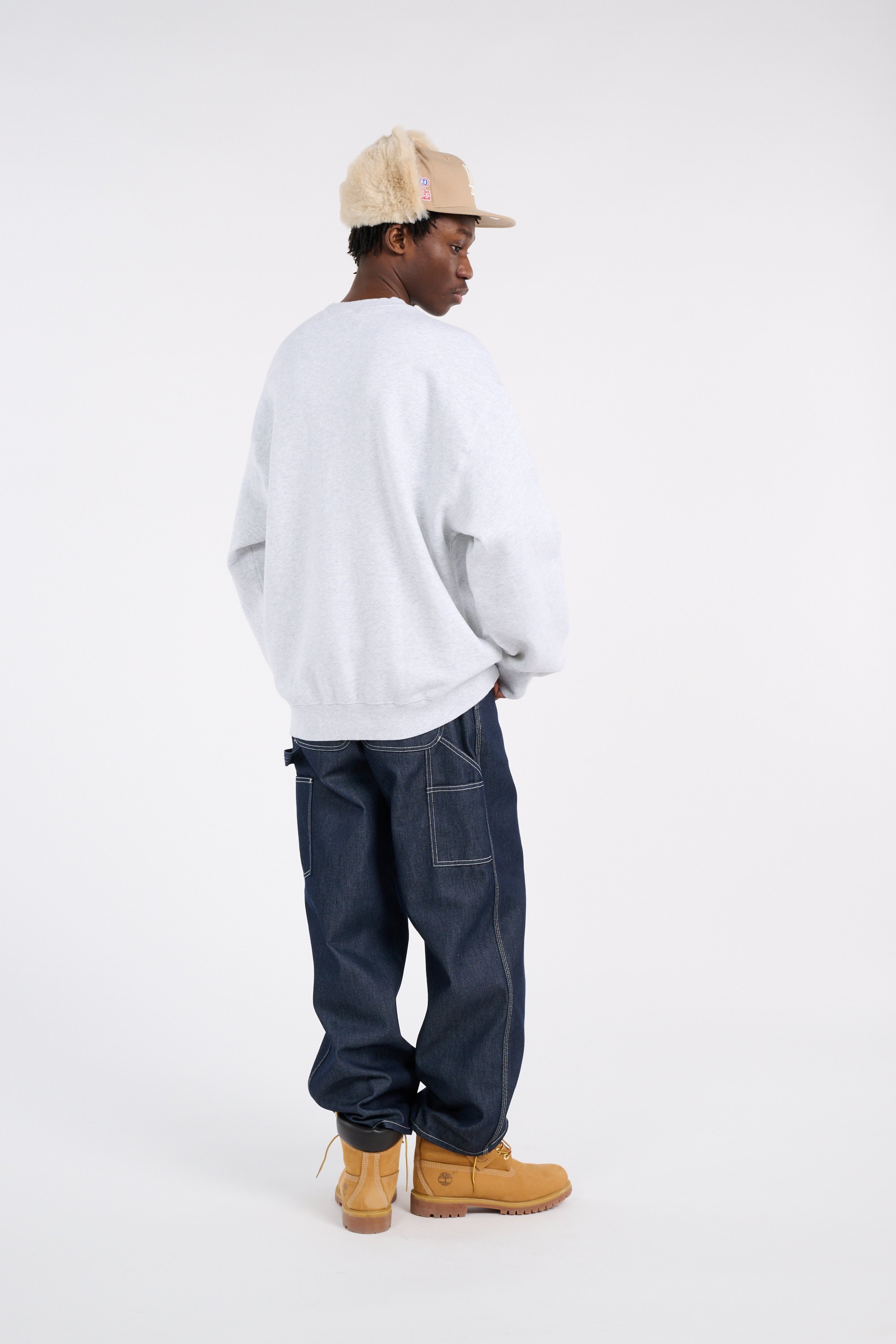 Sweatshirt wip label sweat CARHARTT WIP Gris