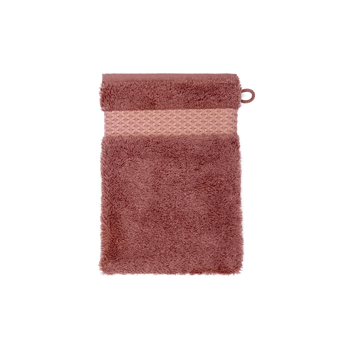 Gant de toilette  en coton modal, etoile  Santal
