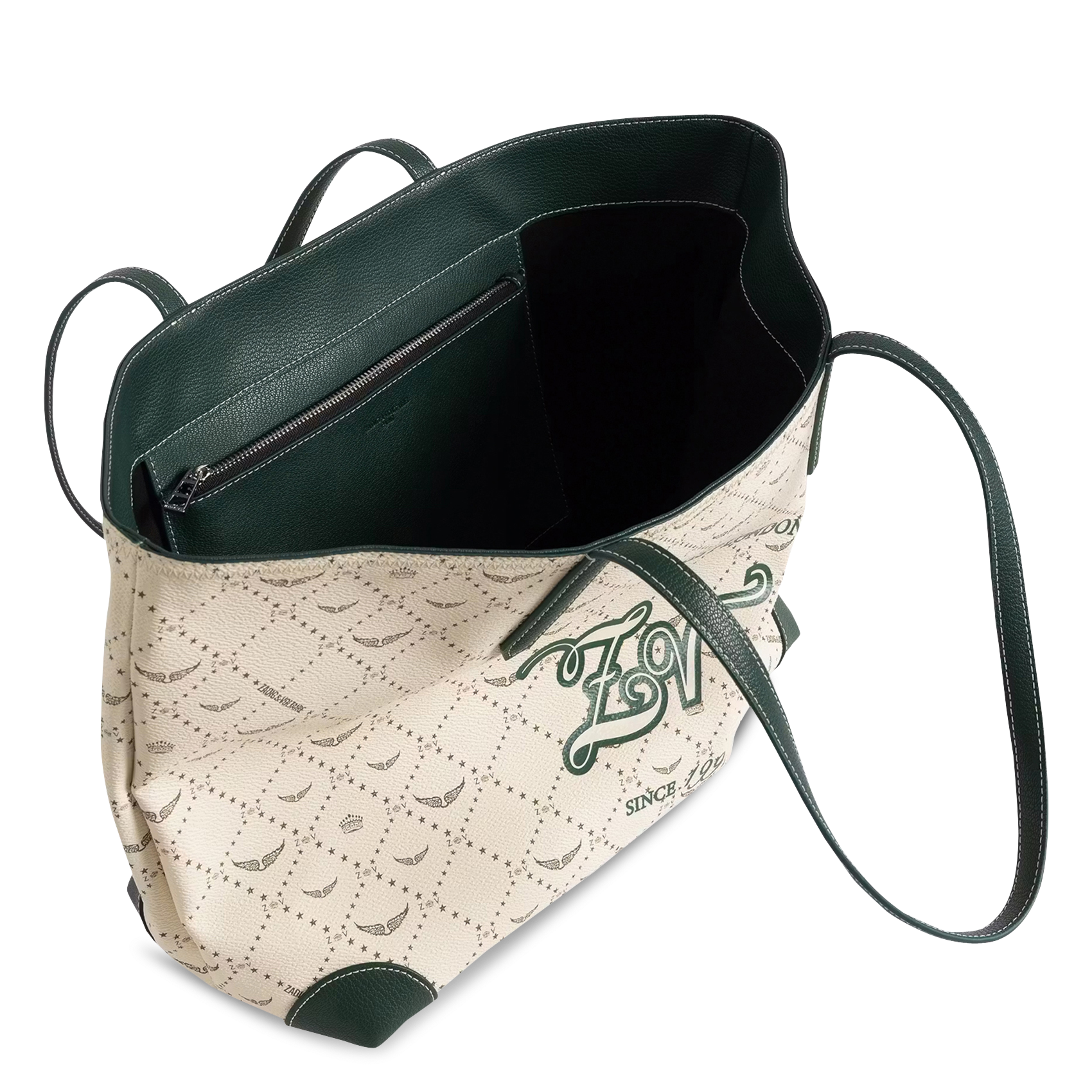 Sac cabas imprimé z shopper ZADIG&VOLTAIRE Blanc