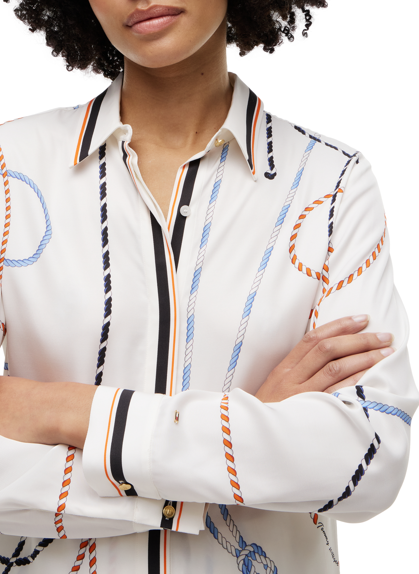 Classic-collar shirt with straight cuffs  TOMMY HILFIGER Multicolour