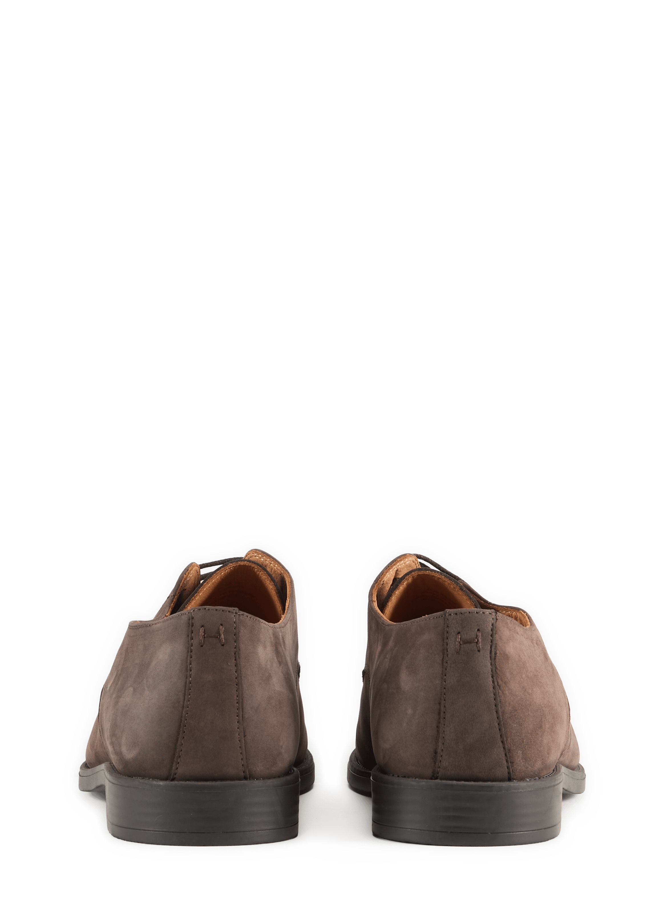 Suede leather derby shoes HACKETT Brown