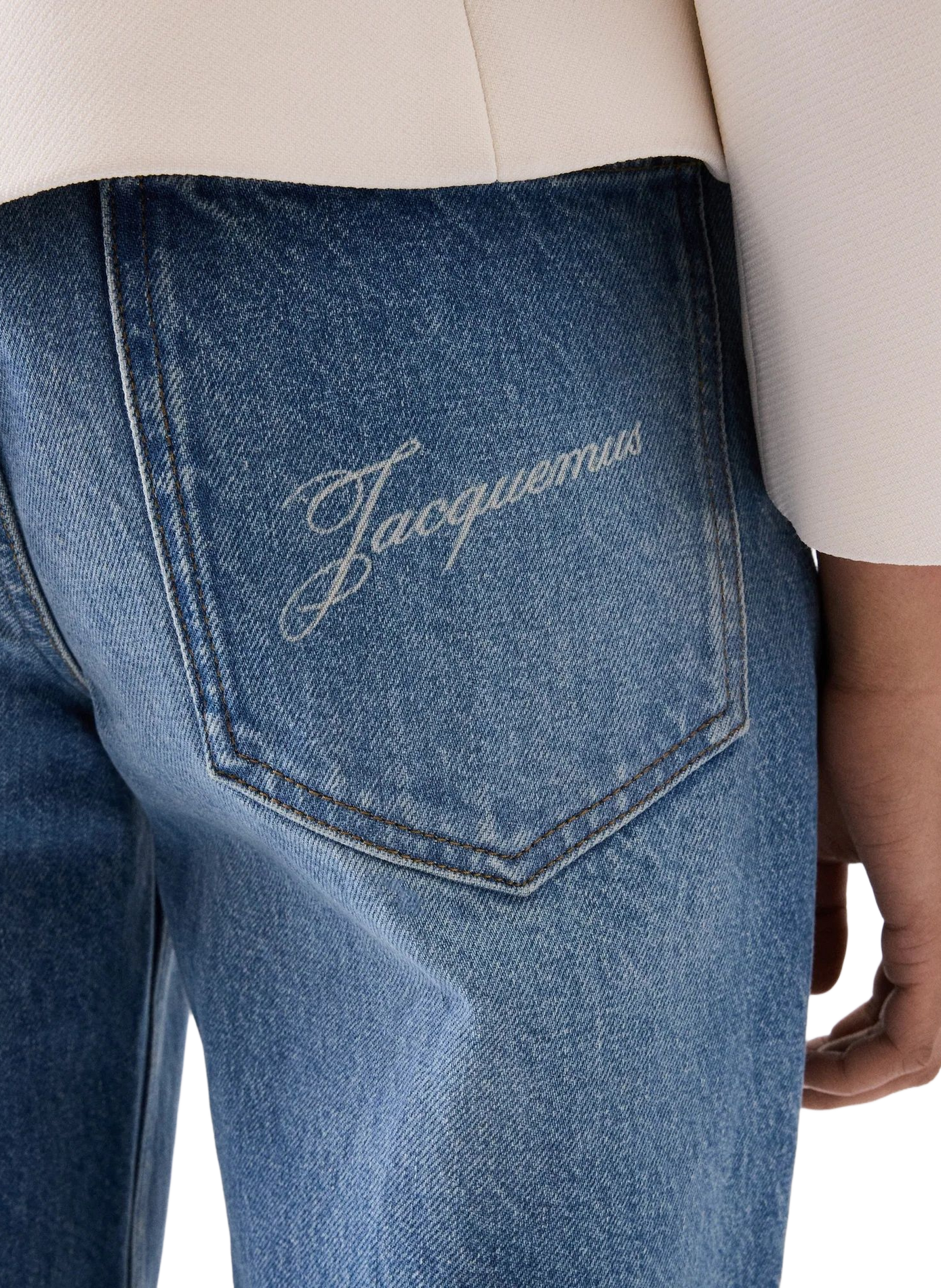 Große Jeans aus Nîmes JACQUEMUS Blau