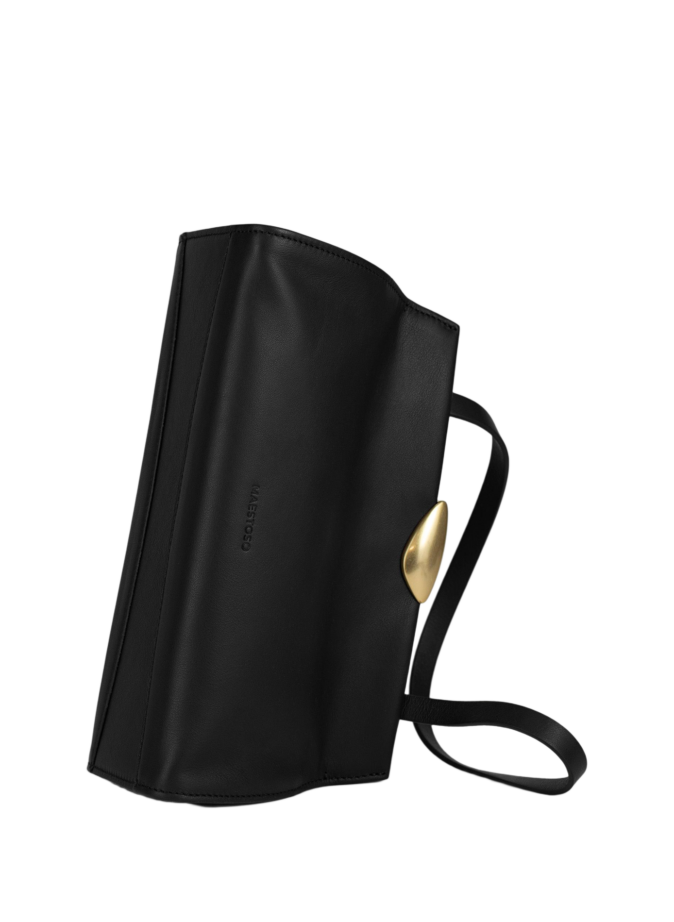 Sac à main Noa Soft en cuir de veau | Noir MAISON MAESTOSO Femme