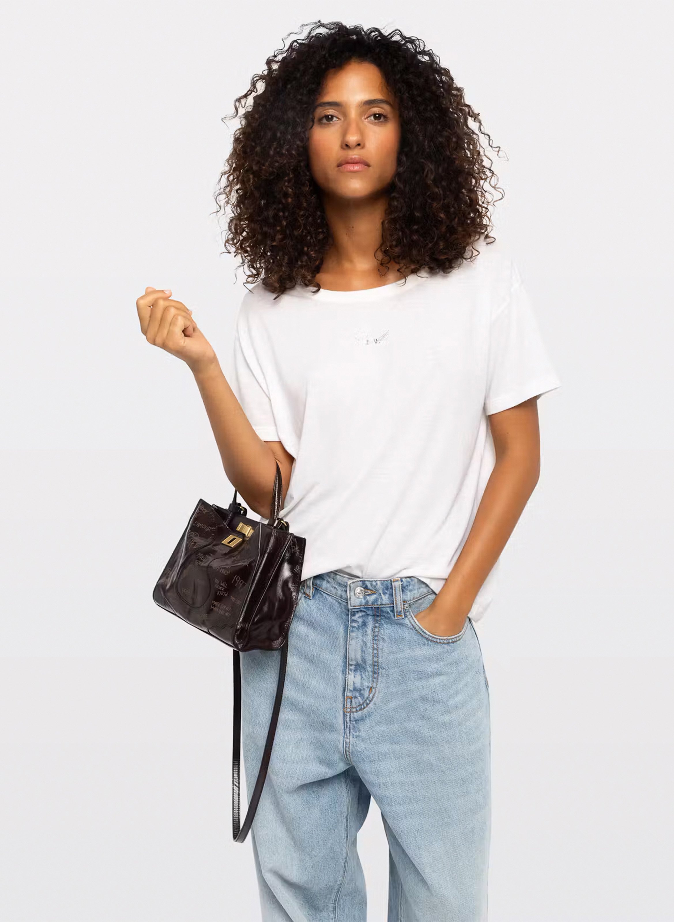 Jack Nano handtas van lakleer ZADIG&VOLTAIRE Bruin