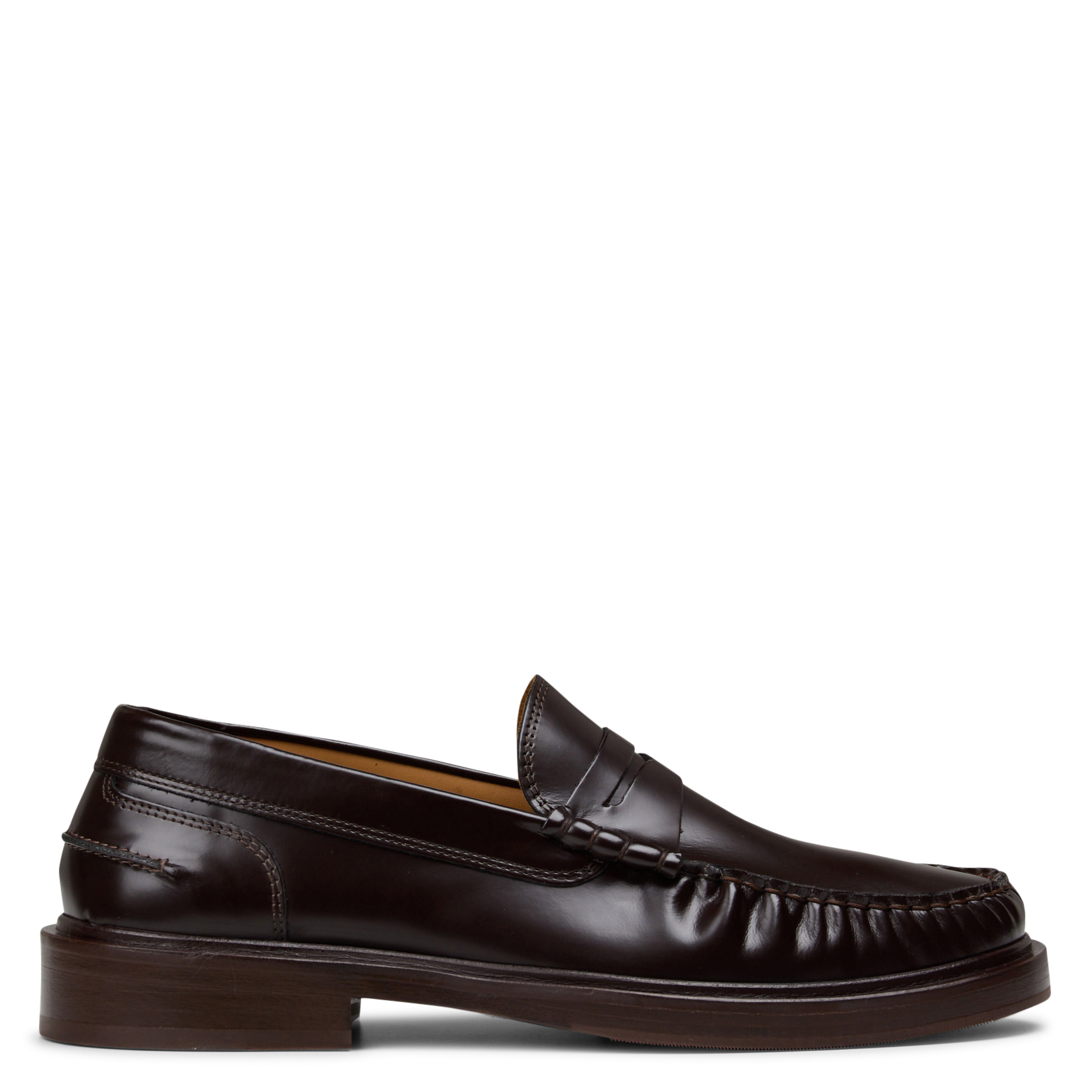 Mocassins plissées en cuir allen BOBBIES Marron