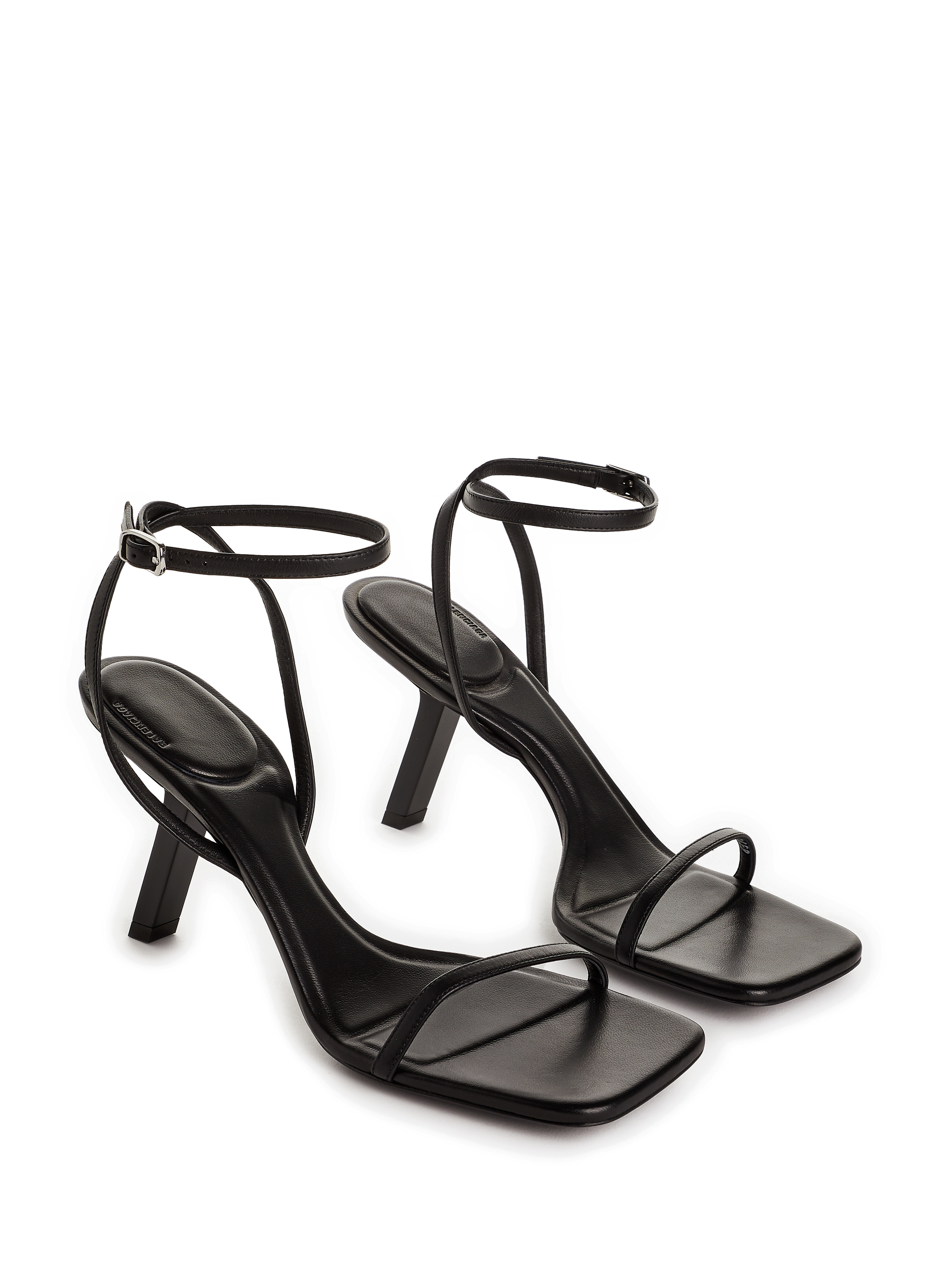 Escarpins à talons avec logo en cuir