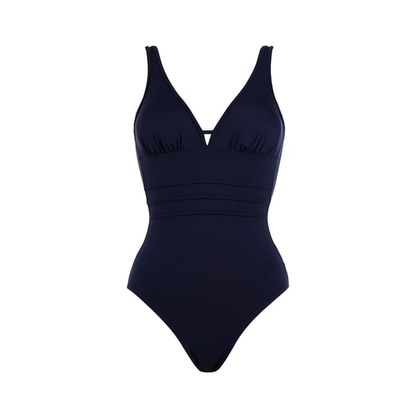 Janine Robin Grace One-piece Swimsuit In Blue