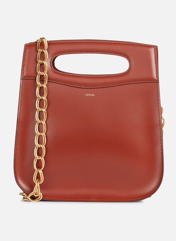 Sac bandoulière en cuir de vachette cheri Marron by SOEUR SOEUR Sac bandoulière en cuir de vachette cheri Marron