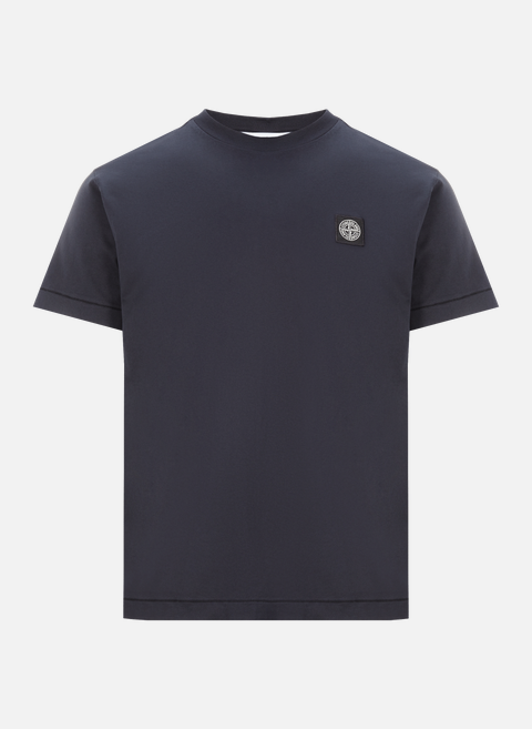 Blaues Baumwoll-T-ShirtSTONE ISLAND 