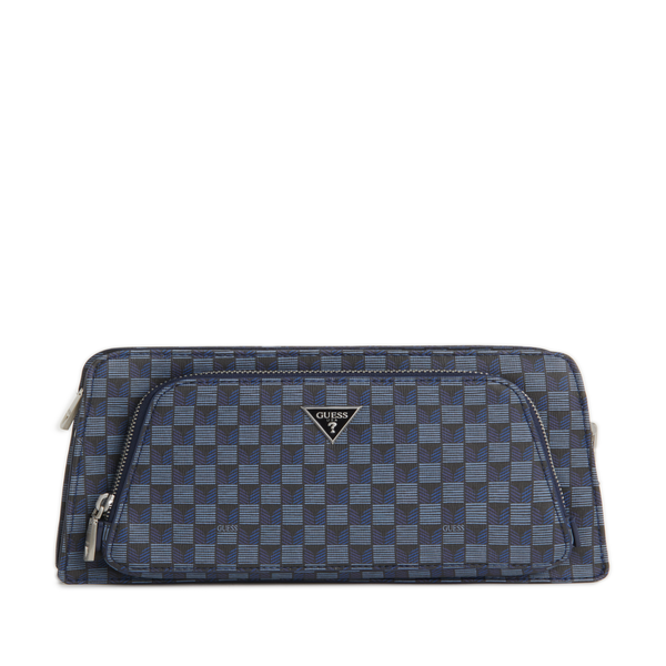 Guess Patterned Pouch In Blue
