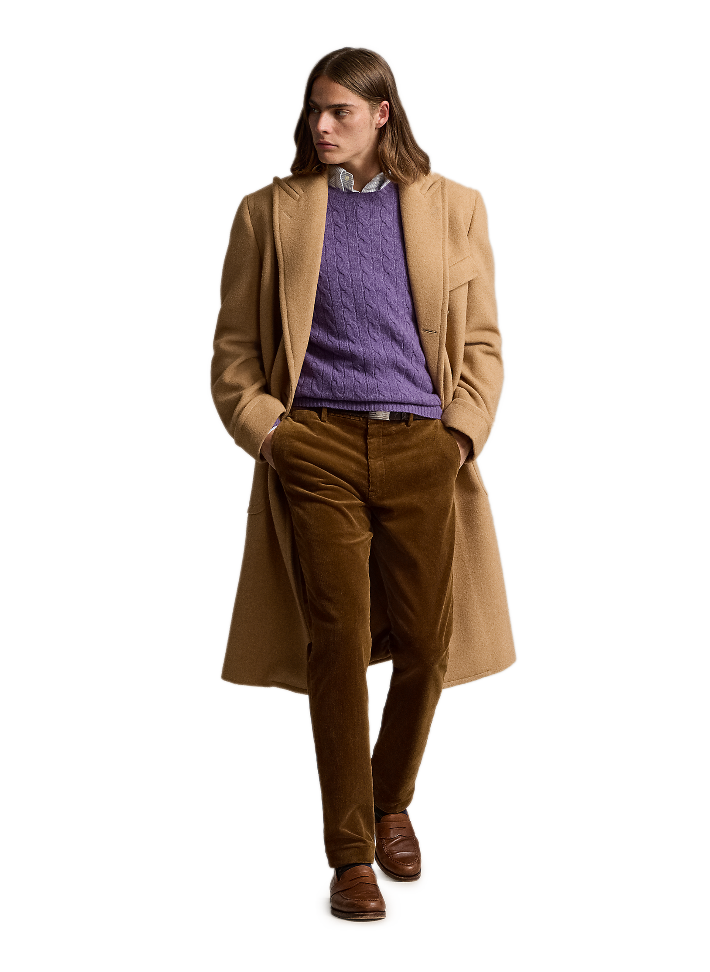 Pantalon en velours côtelé POLO RALPH LAUREN Marron