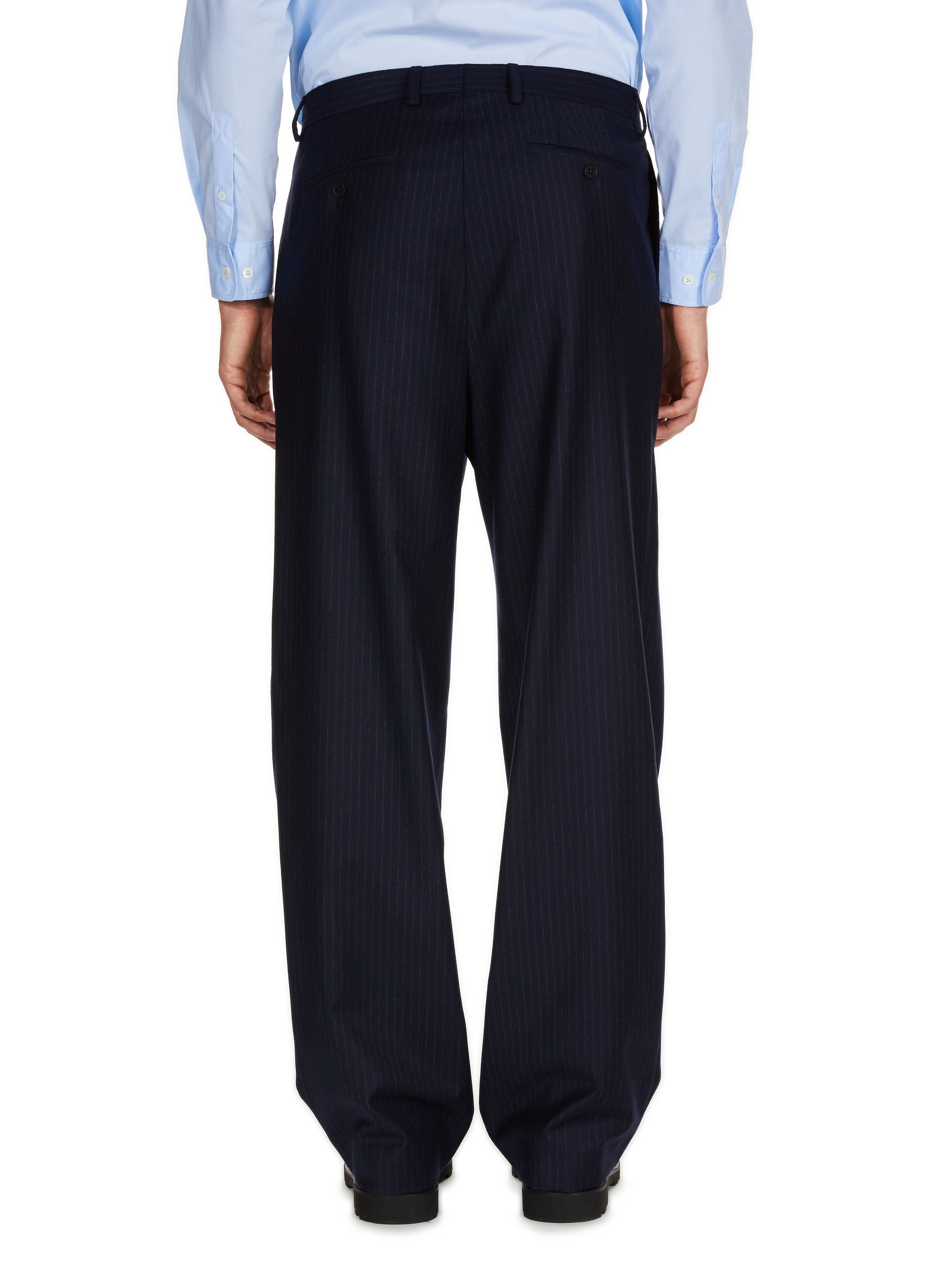 Striped wool trousers SAISON 1865 Blue