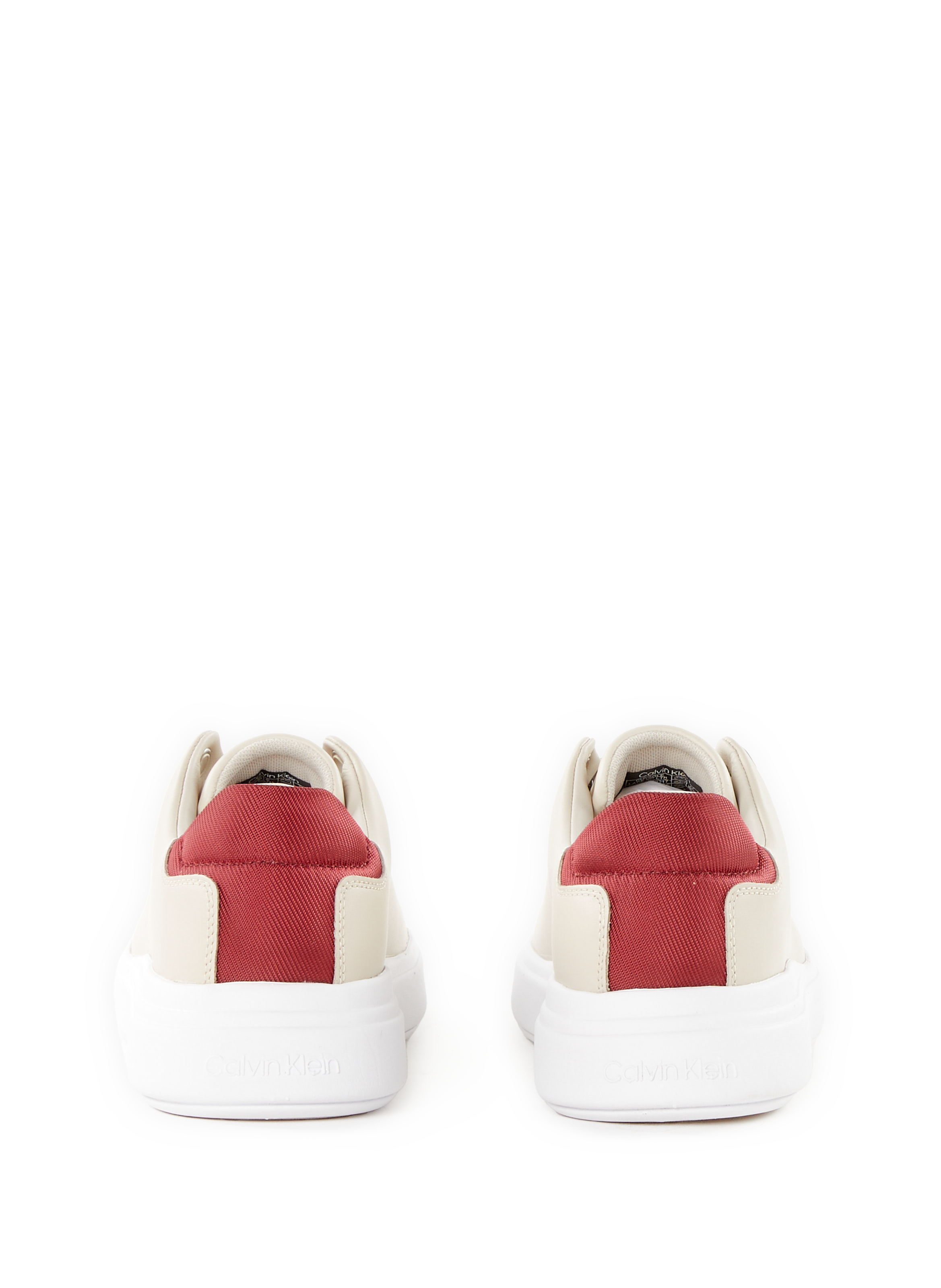 Leather sneakers CALVIN KLEIN Beige