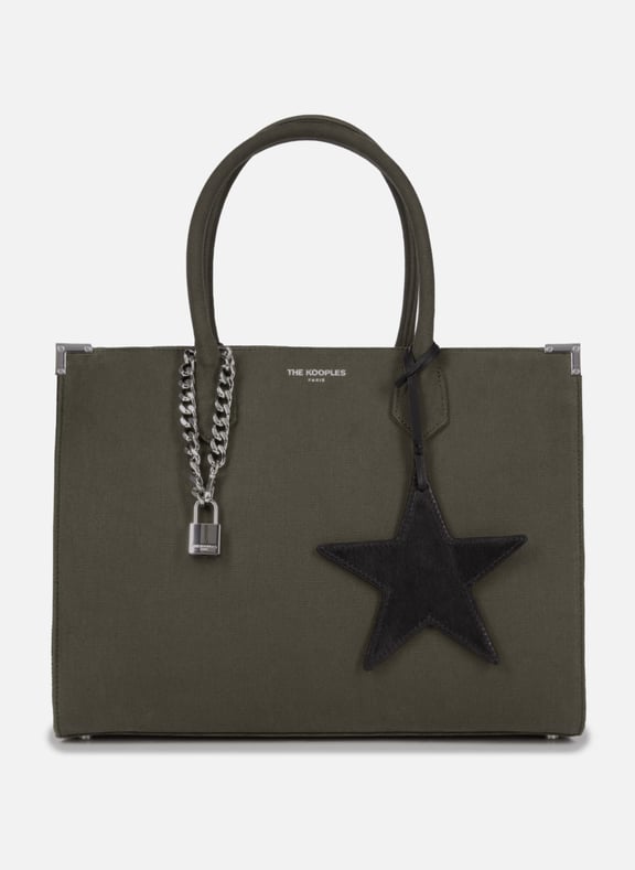 Sac ming en canvas Vert by THE KOOPLES THE KOOPLES Sac ming en canvas Vert