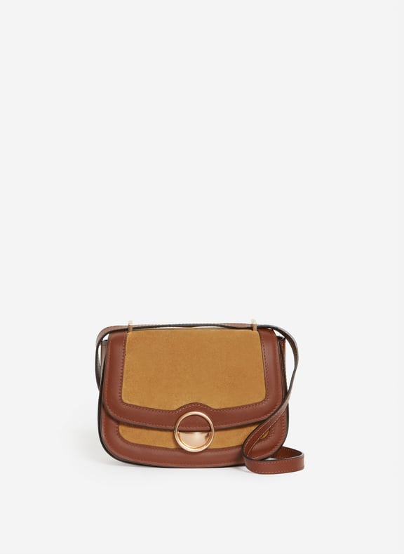 Petit sac à rabat romy Marron by VANESSA BRUNO VANESSA BRUNO Petit sac à rabat romy Marron