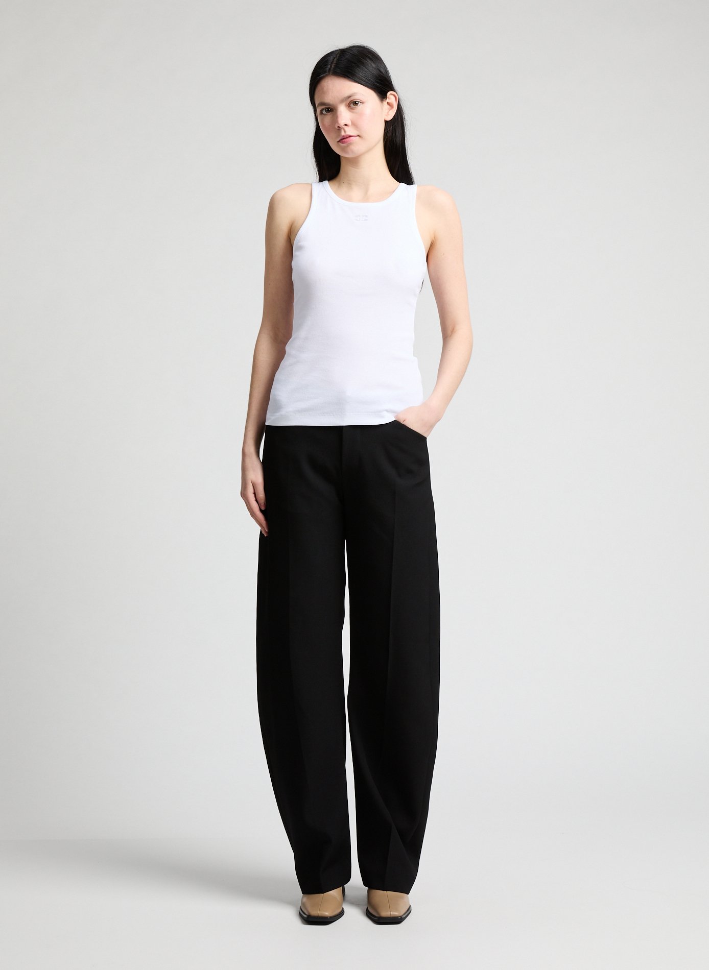 Cotton Top GANNI White