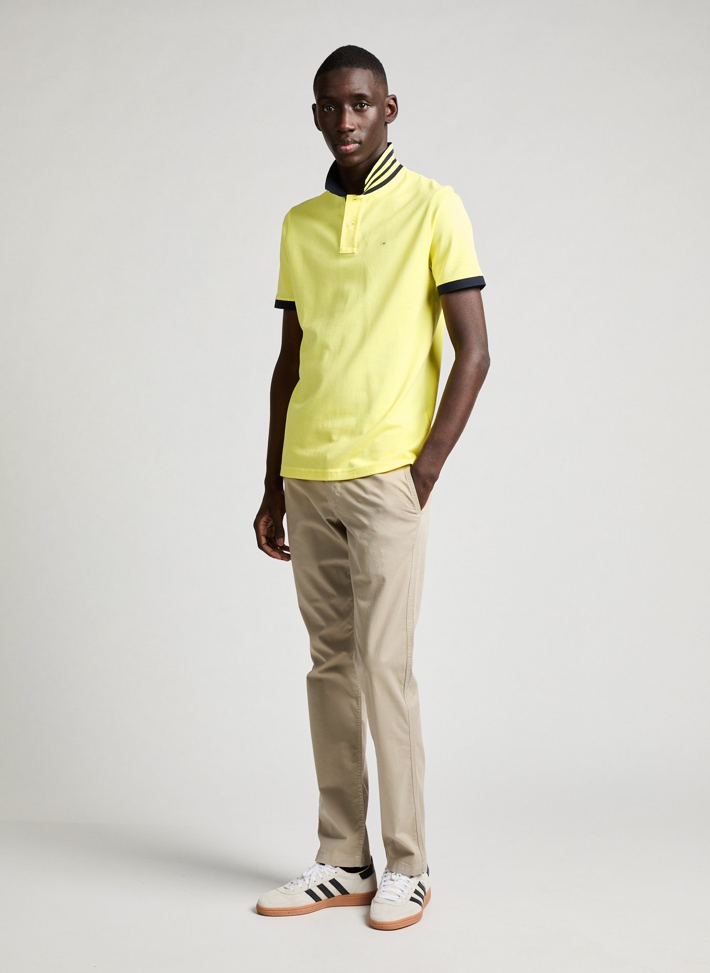 Polo manches courtes en coton EDEN PARK Jaune