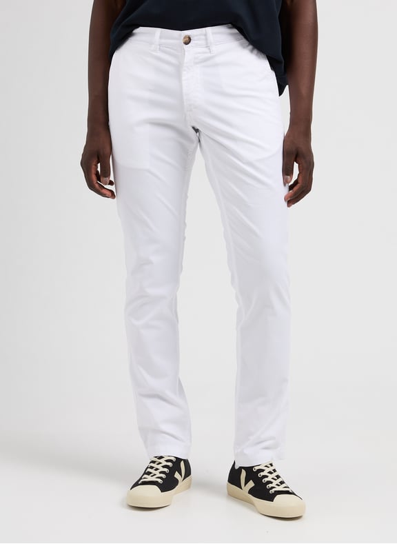 Plain cotton trousers White by EDEN PARK EDEN PARK Plain cotton trousers White