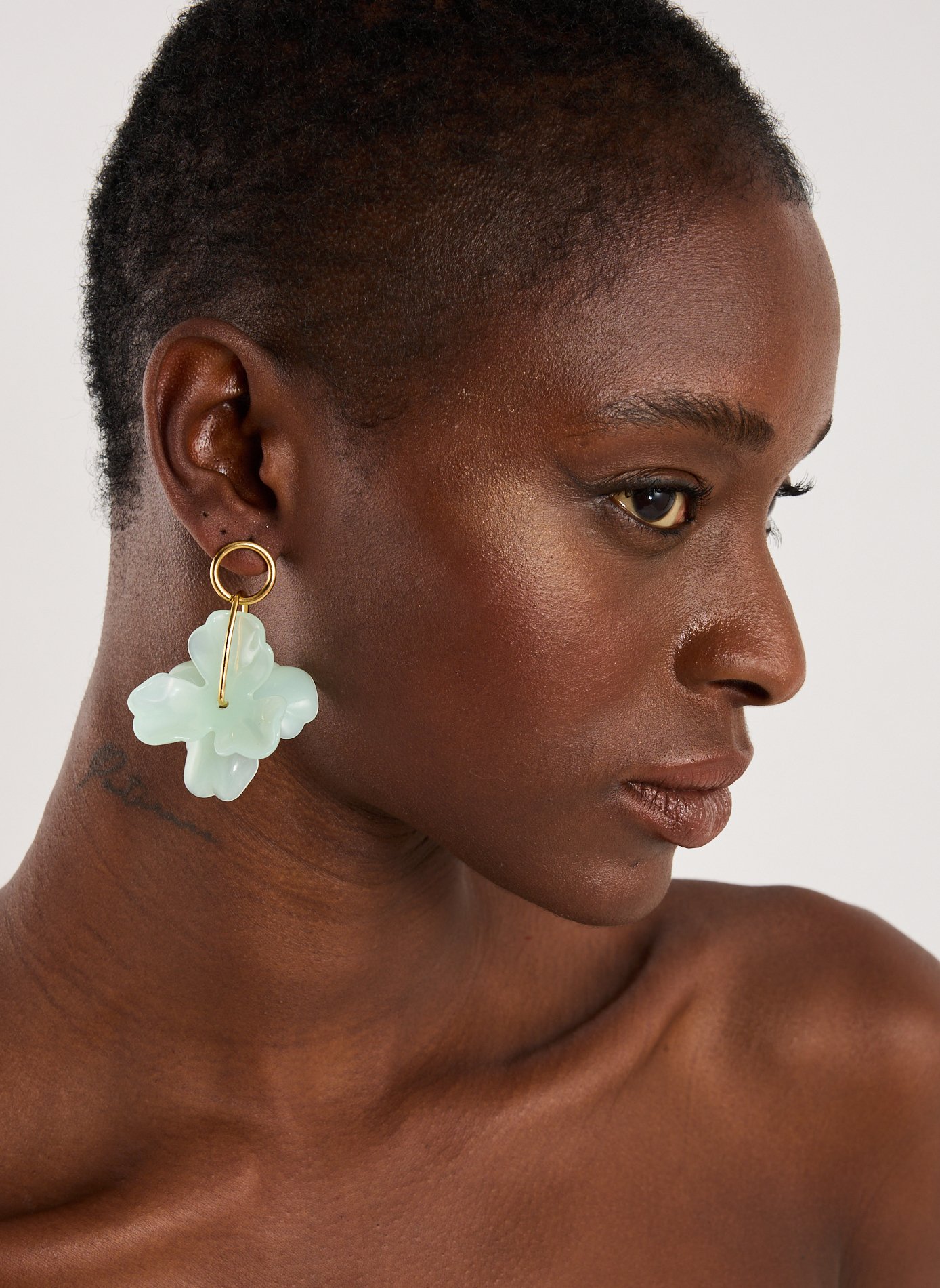Boucles d'oreille pendantes AU PRINTEMPS PARIS Vert