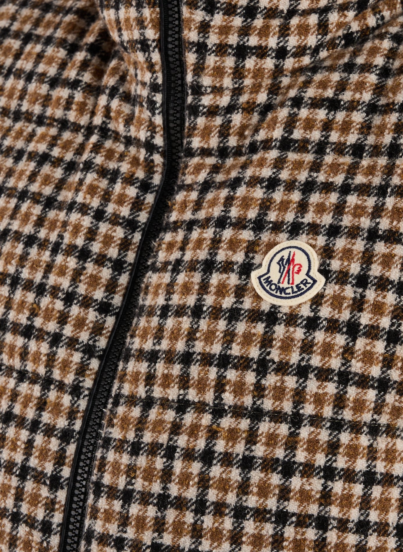 Sleeveless mixed wool puffer jackets MONCLER Grey