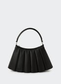 Petit sac Lenglen plissé en cuir LENGLEN BAG Noir