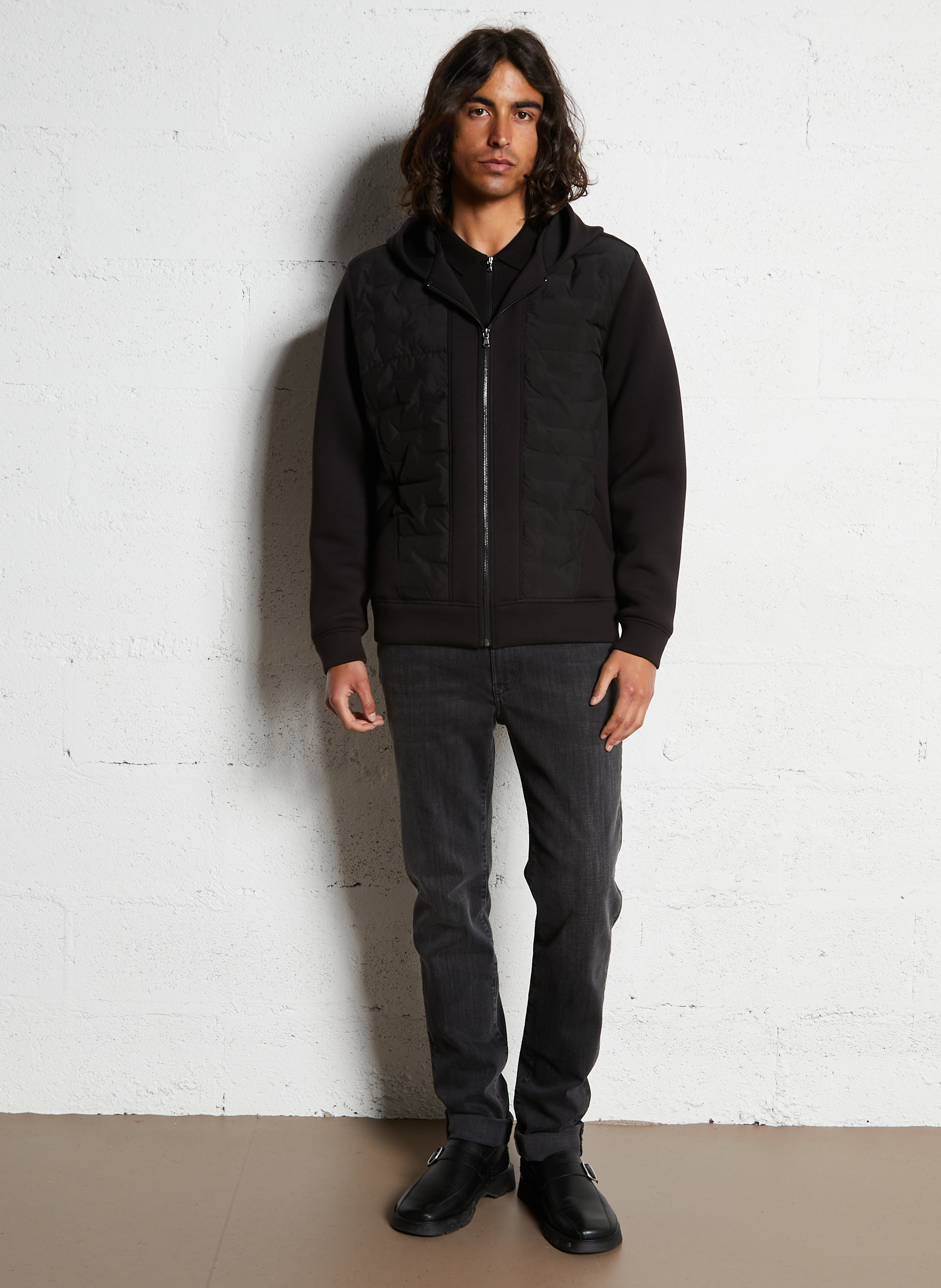 Blouson droit matelassé IKKS Noir