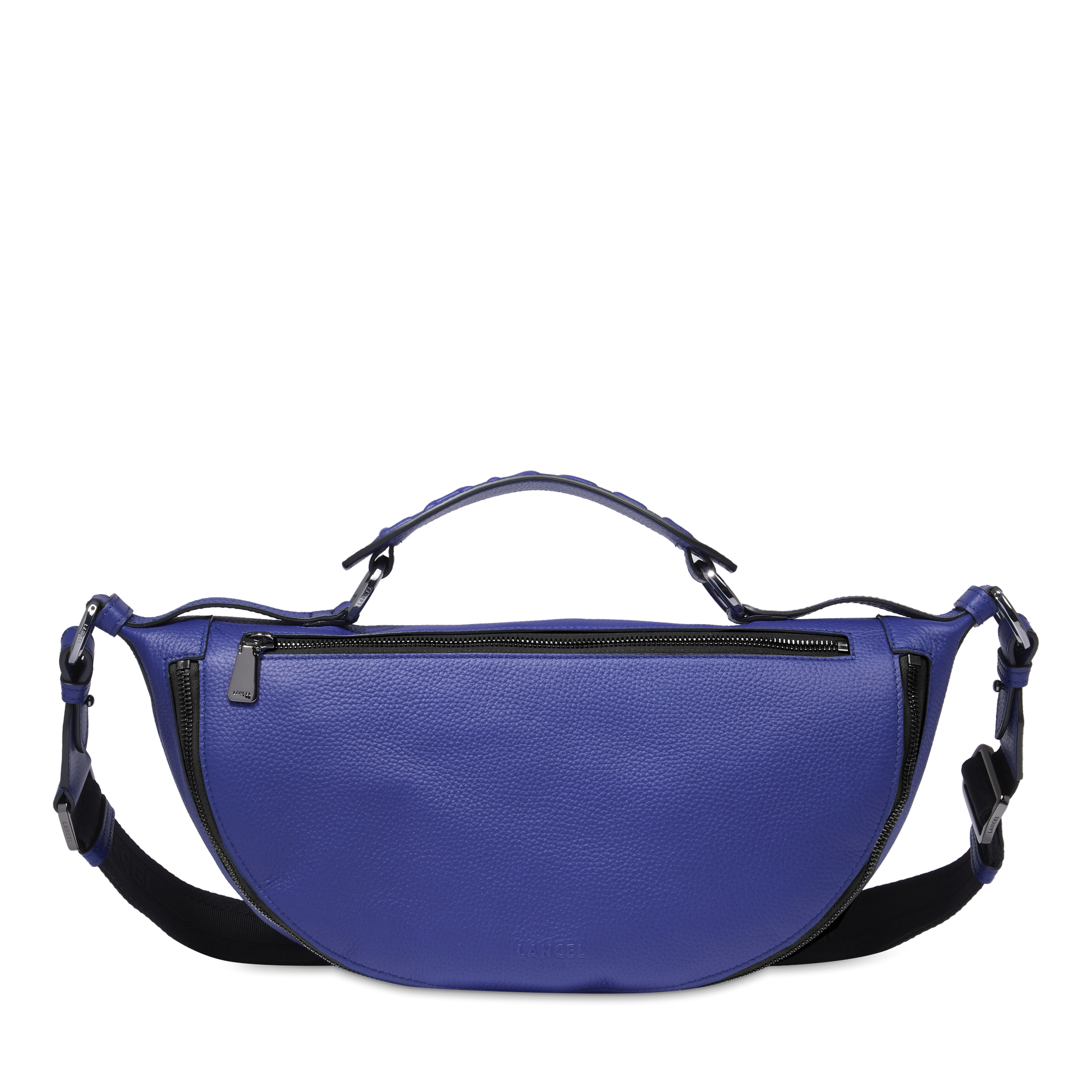 Sac porté croisé m origami de lancel en cuir LANCEL Bleu