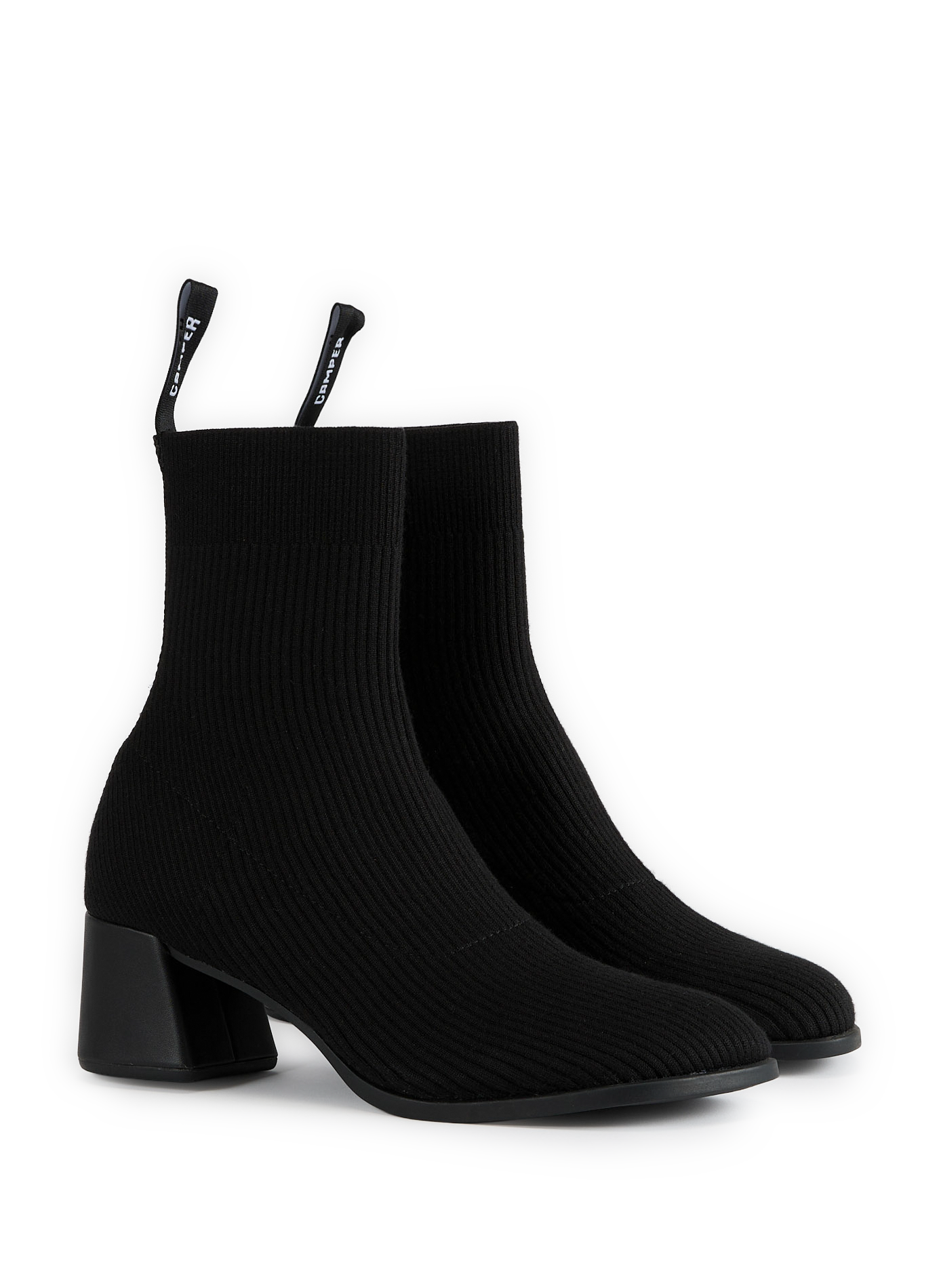 Boots in silk and blended wool CAMPER Black