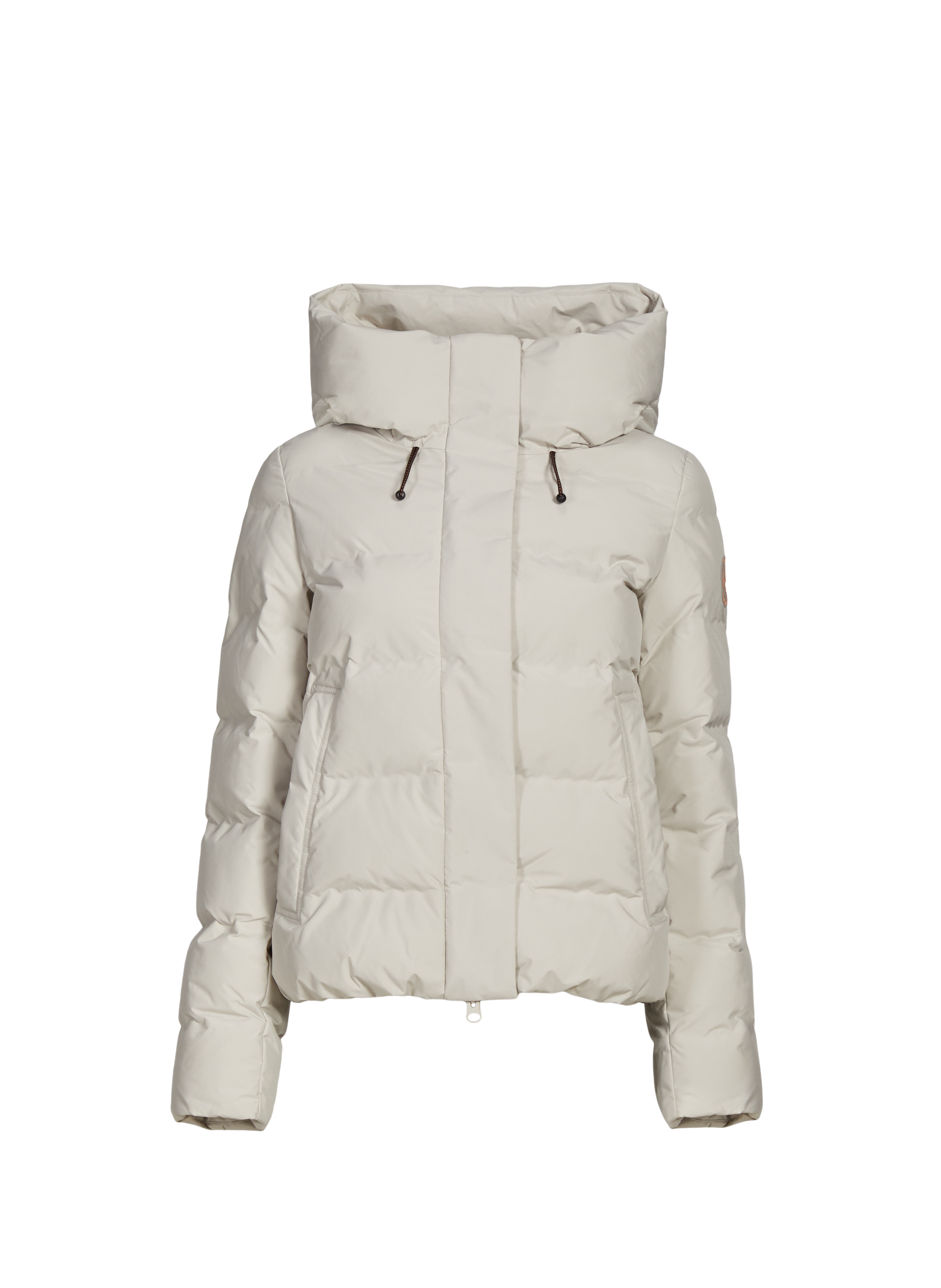 Hooded padded jacket SAVE THE DUCK Beige