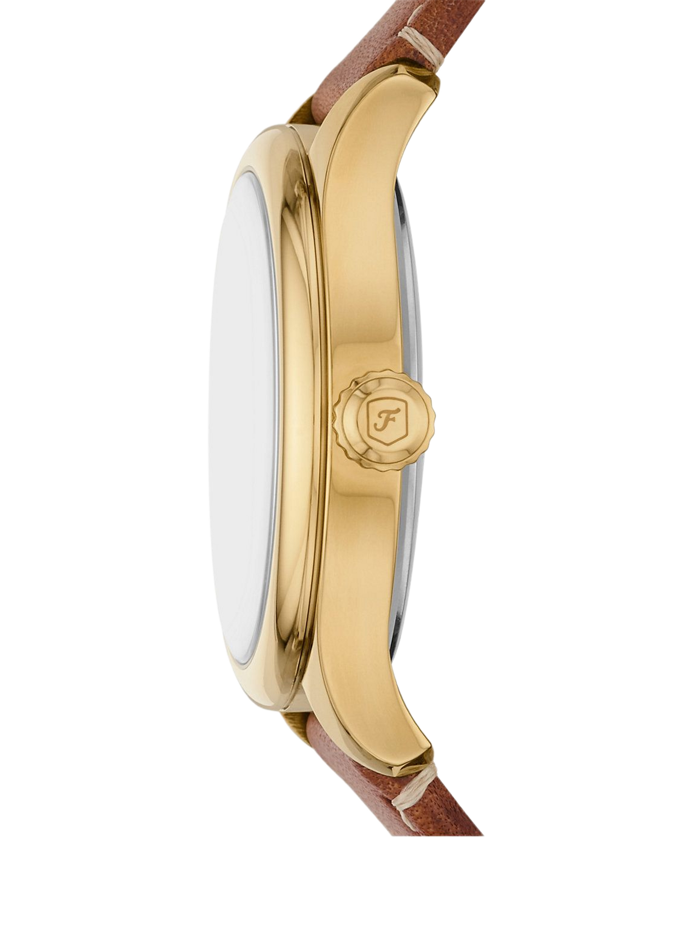 Montre quartz bracelet en cuir FOSSIL Argent