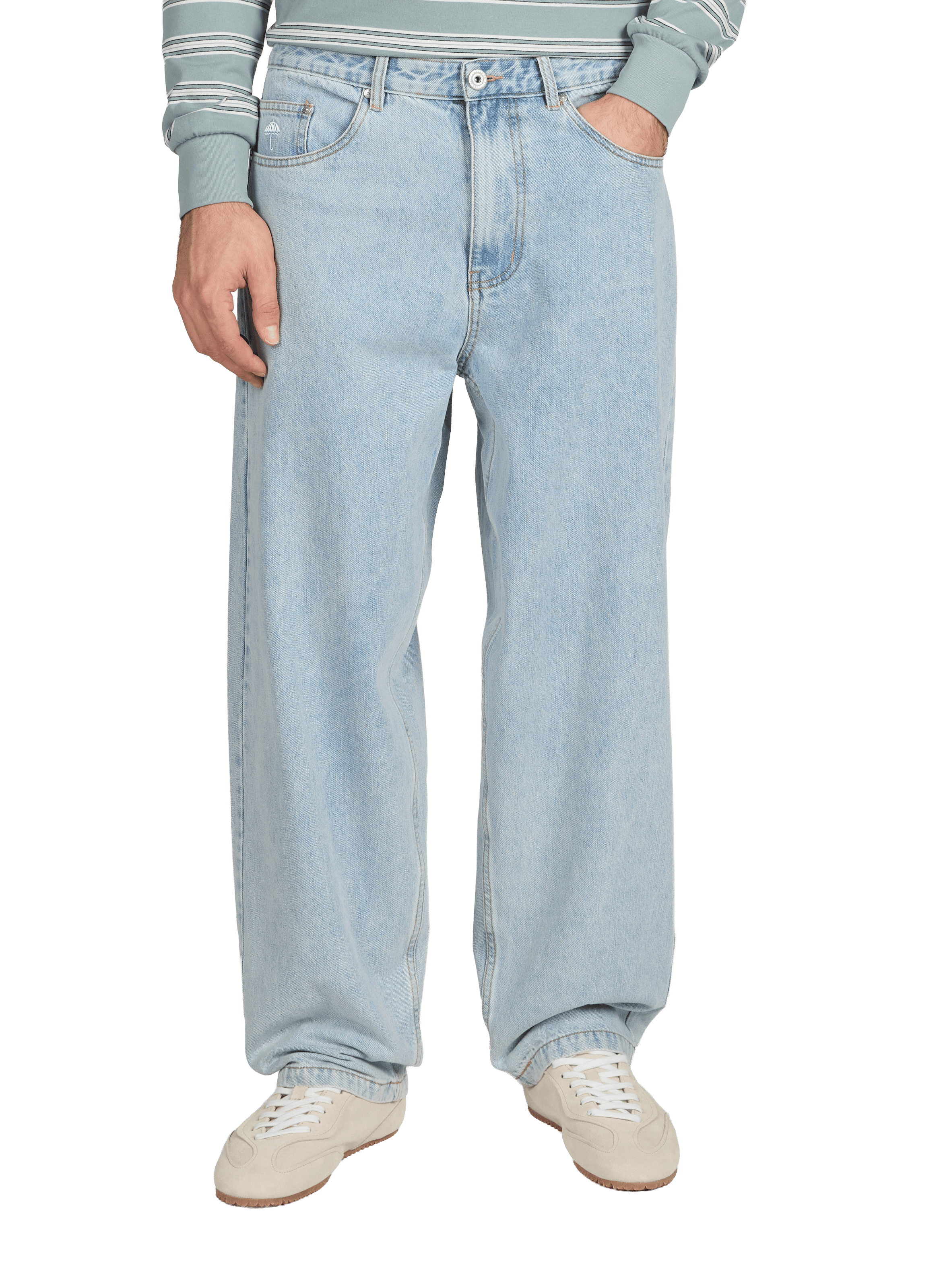 Jeans Dieu grec en coton  HELAS CAPS Bleu