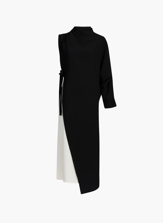two tone asymmetrical dress Asymmetrical two-Tone maxi dress Multicolour Adolfo dominguez - Women