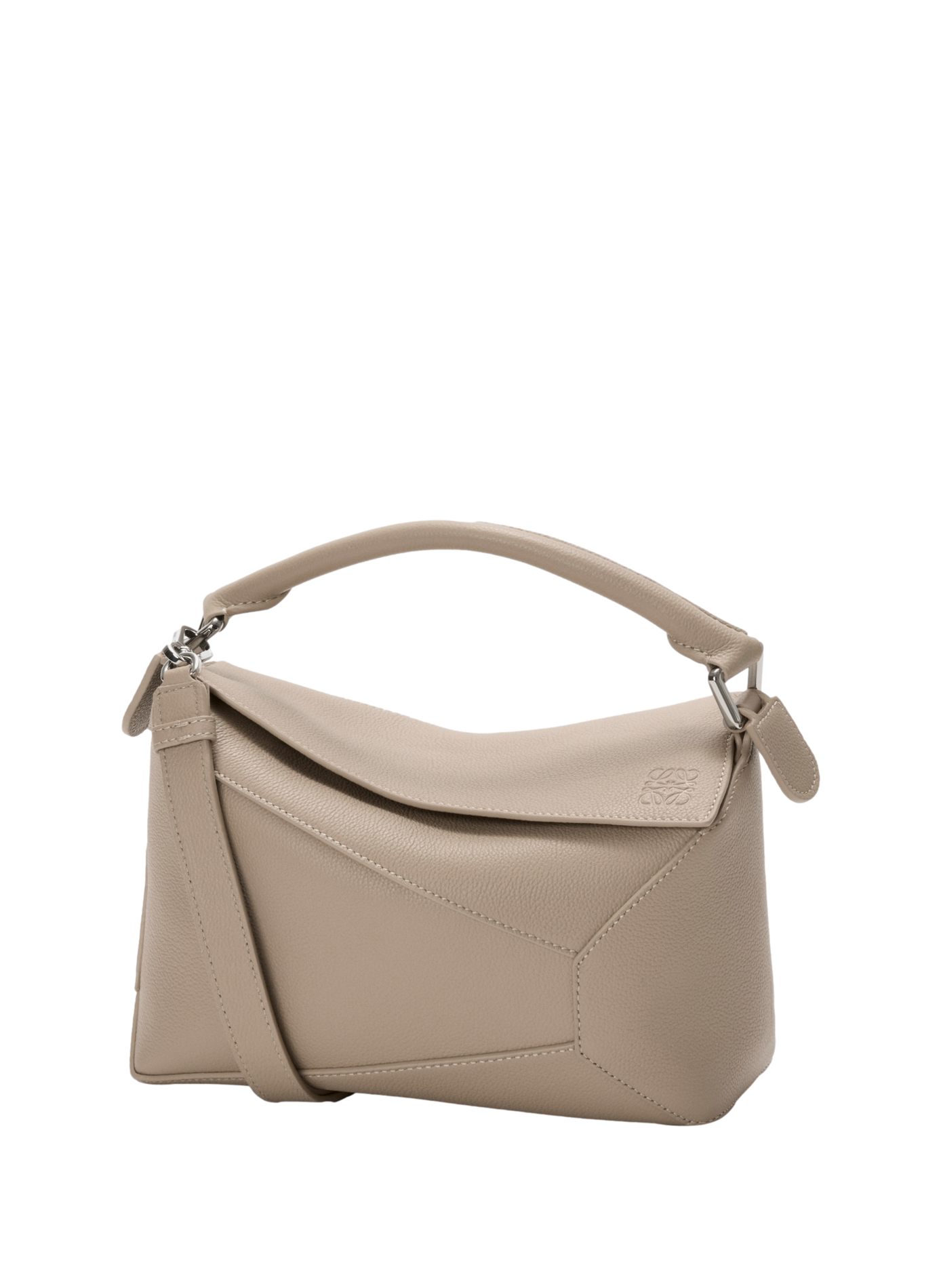 Small Puzzle Edge bag in grained calf leather LOEWE Beige
